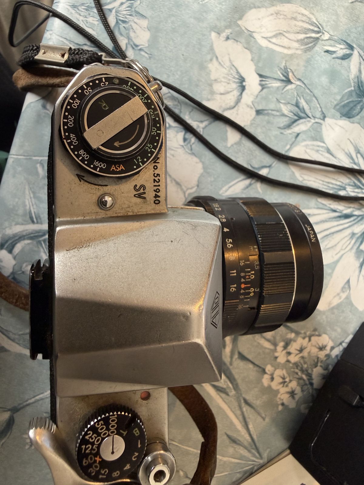 Vintage Asgahi Pentax Sv 35mm Slr Camera Complete With Period ( British Grand Prix Stickers)  Case, Exposure Meter And Lenses photo vintage