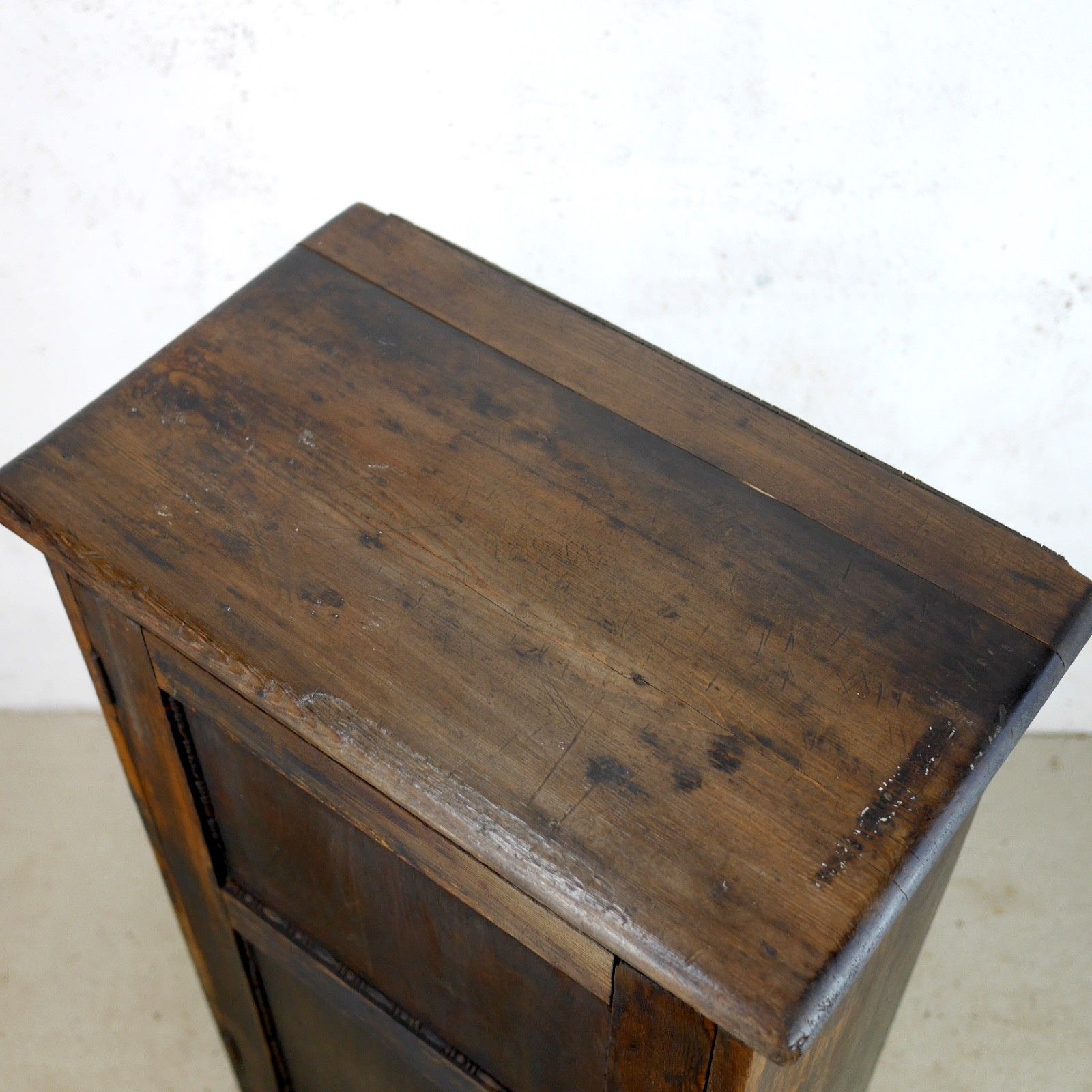 photo furniture Antique Vintage Cabinet Storage Wood Pitch Pine Scratch Built #103114