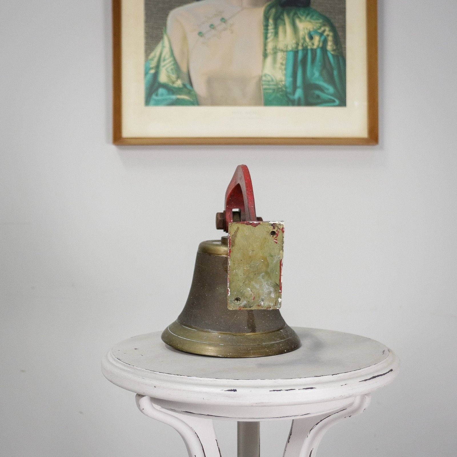 Brass Fire Bell With Brass Clapper And Brass Bracket photo Home Fixtures