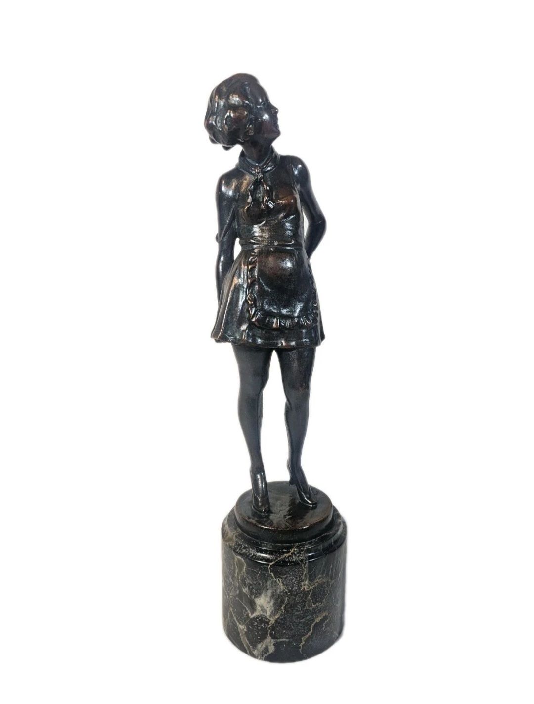 An Art Deco Josef Lorenzl Bronze Sculpture Of A Young Woman, Signed photo furniture