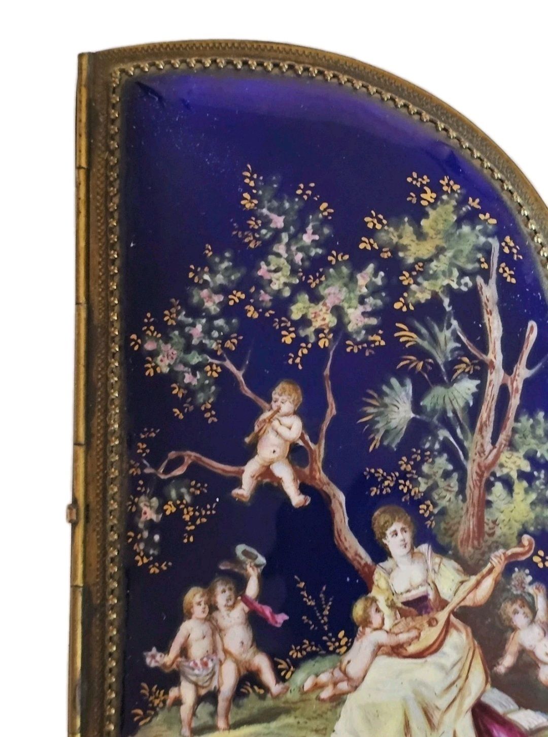 A 19thc French Musical Ormolu & Enamel Jewellery Box Modelled As A Grand Piano photo buy