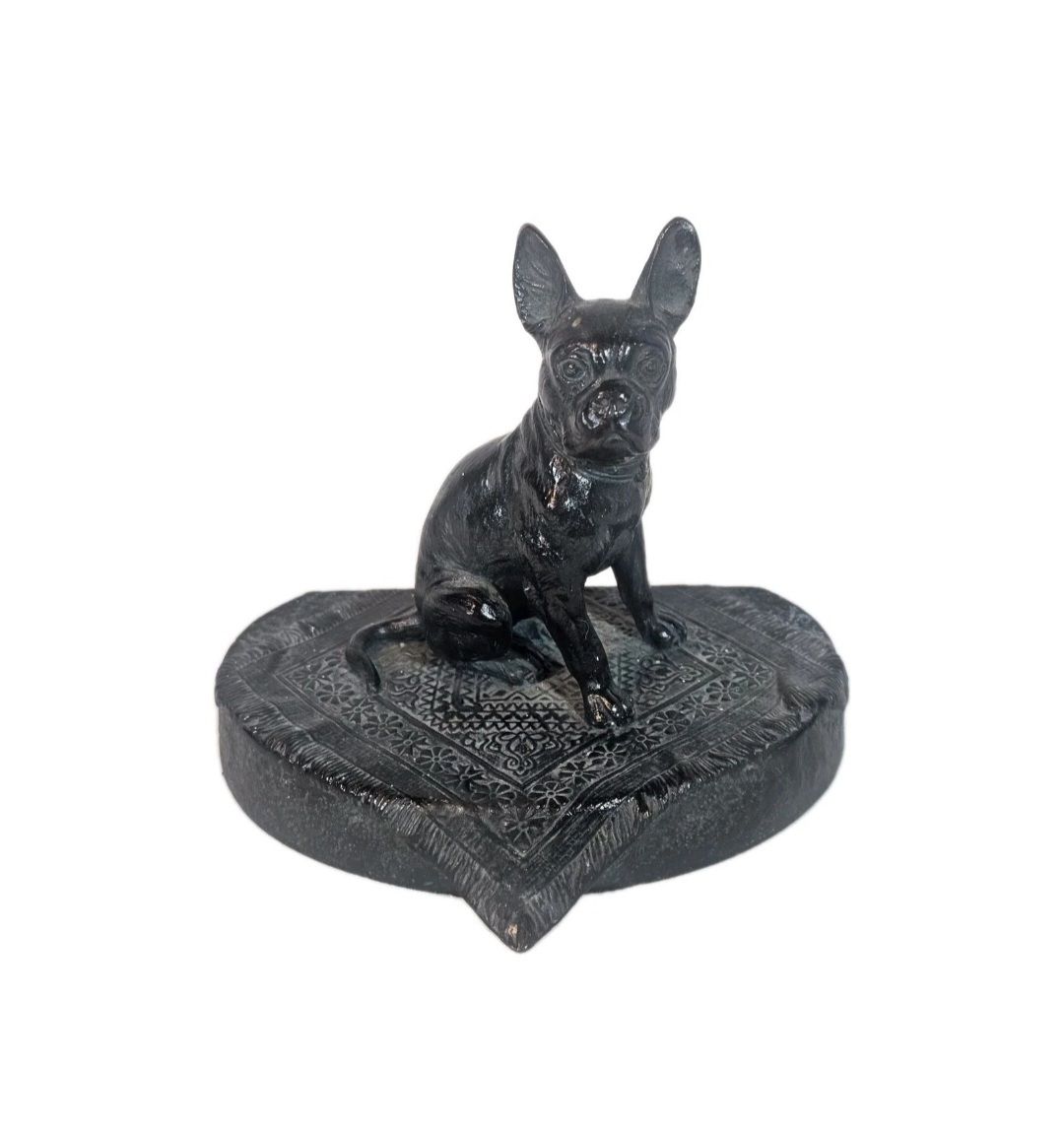 An Austrian Cold Painted Bronze Model Of A Seated French Bulldog