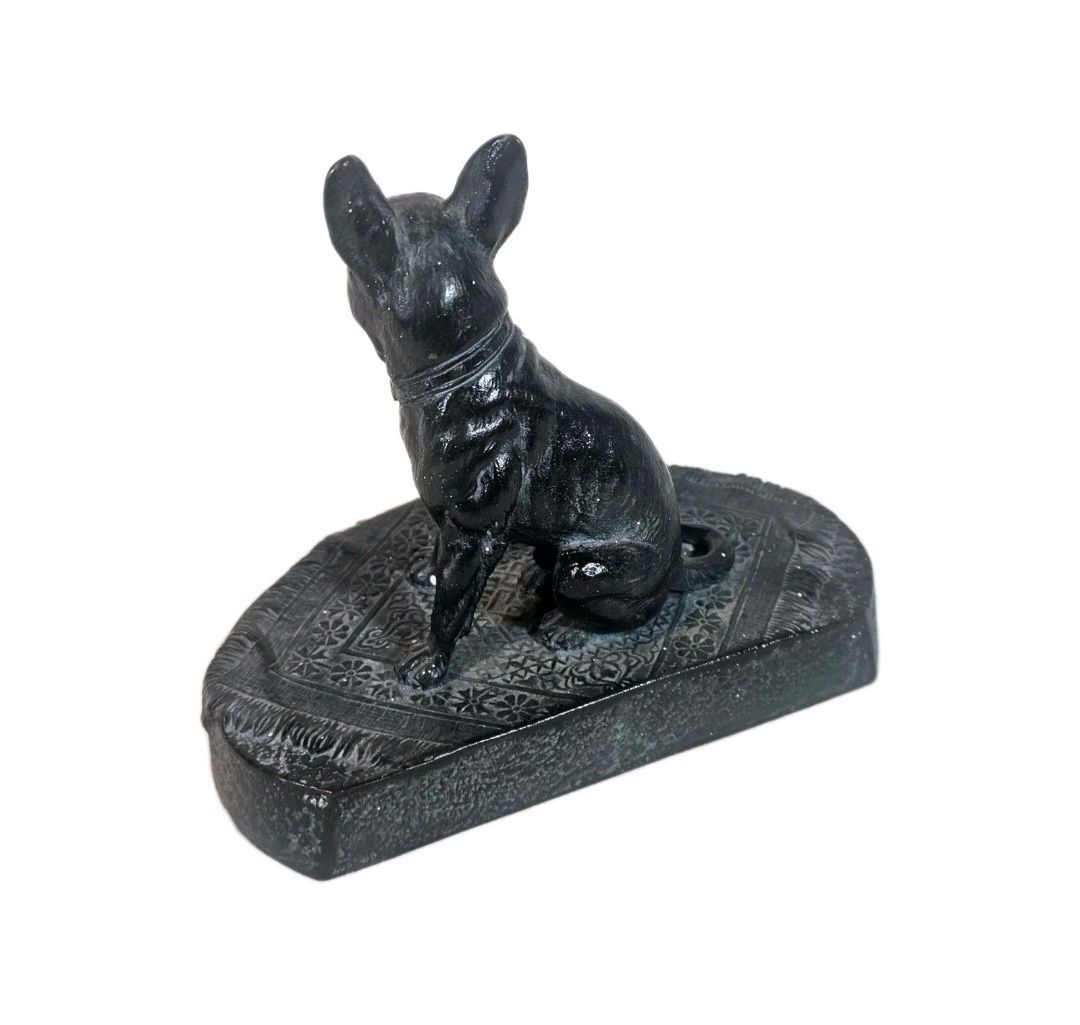 An Austrian Cold Painted Bronze Model Of A Seated French Bulldog photo 630.0