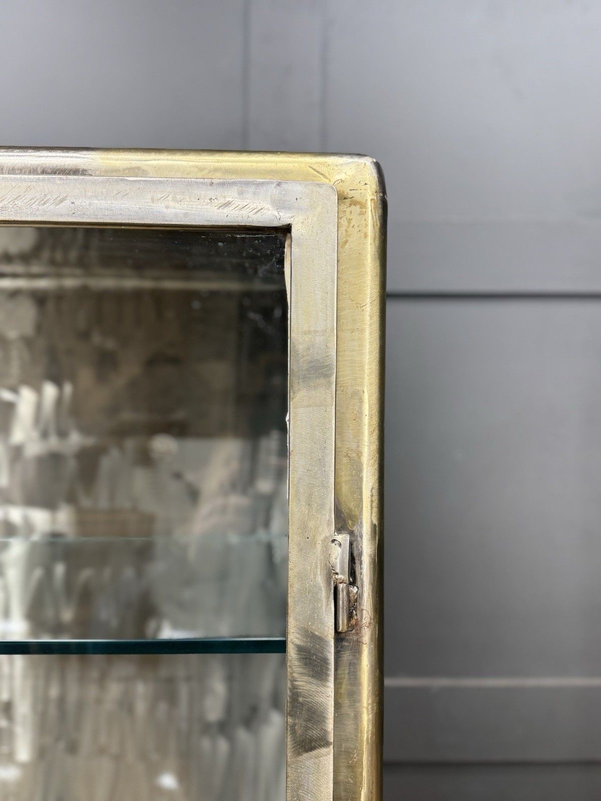 Industrial Medical Display Double Cabinet – Shop Display / Apothecary Bathroom photo for sale