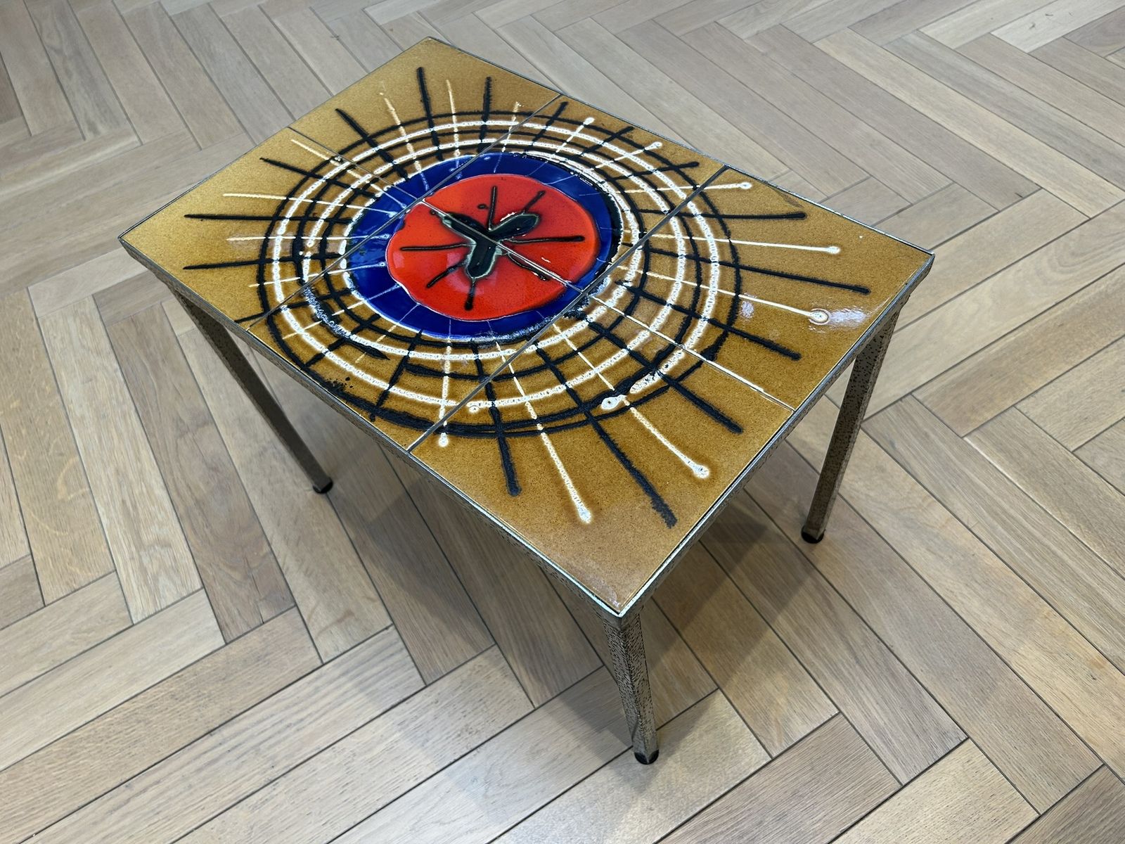 Mid Century Modern Small Ceramic Side Table By Juliette Belarti 1960s photo for sale