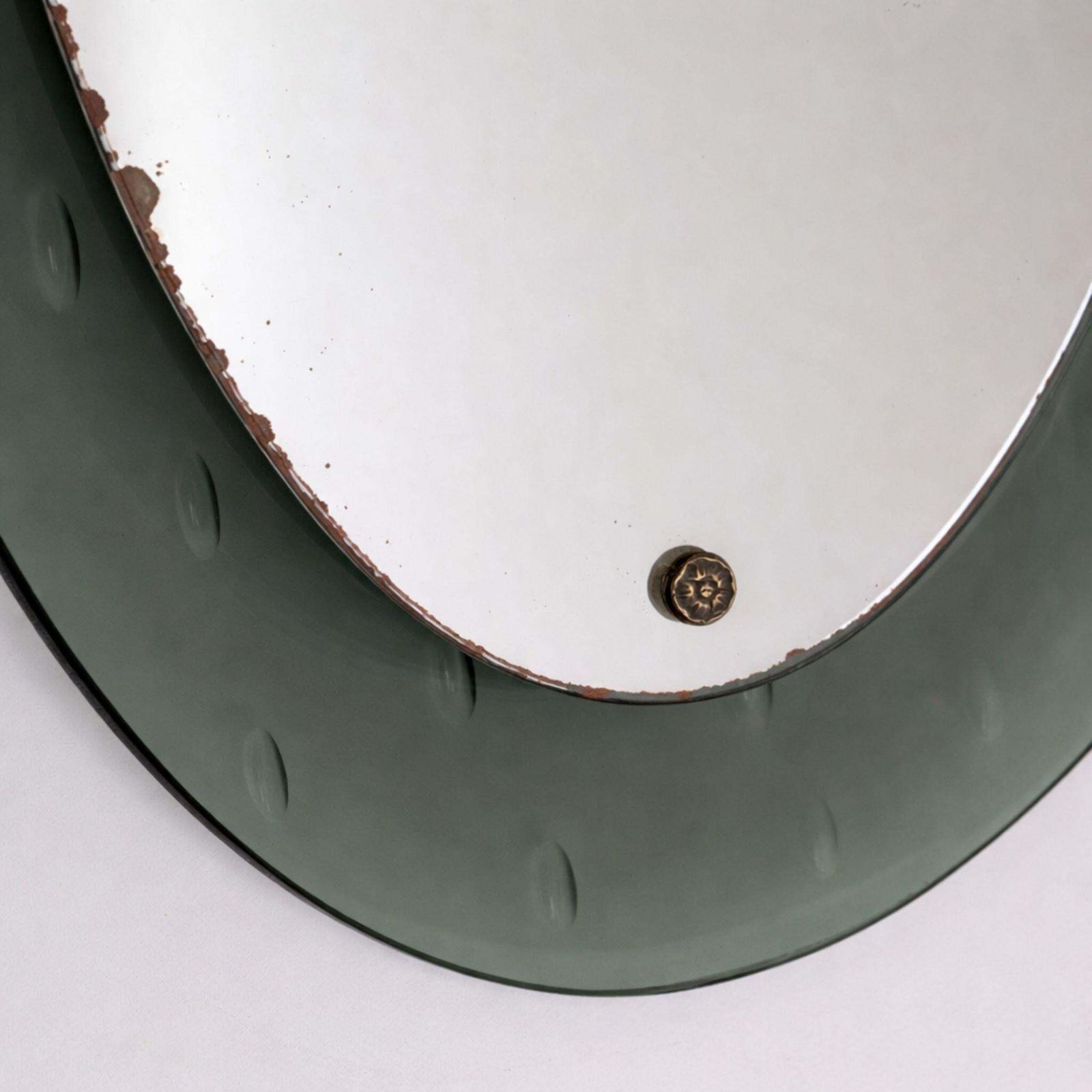 1960s Mid Century Italian Wall Mirror By Cristal Arte, Concave Frame photo 1952.0