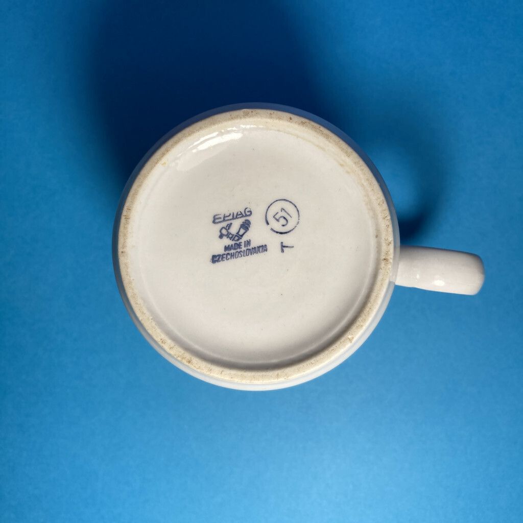 Porcelain Mug, 1940s, Vintage photo for sale