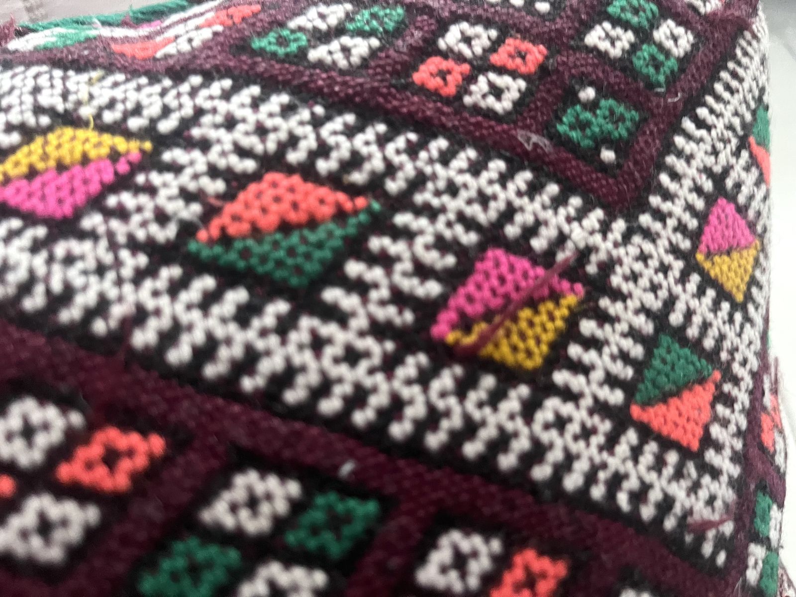 Vintage Moroccan Berber Pillow 39 Cm X 49 Cm Hand Woven  Cushion Cover Kilim photo buy