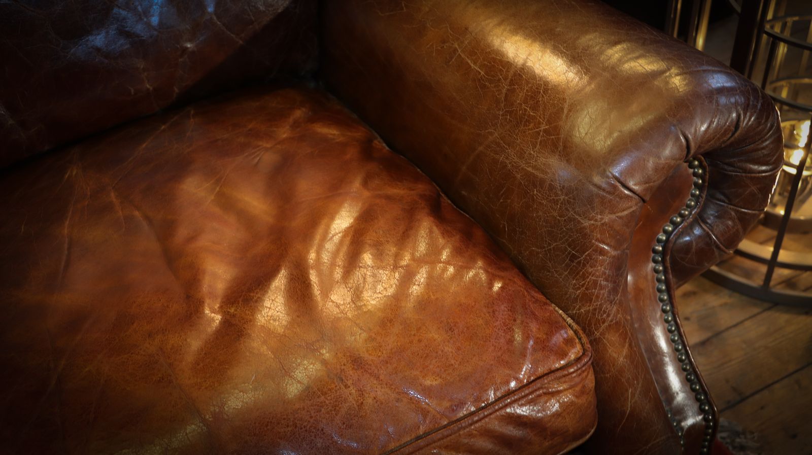 Stunning Timothy Oulton Balmoral Sofa With Leather Armchair Set Antique Whisky photo 2650.0