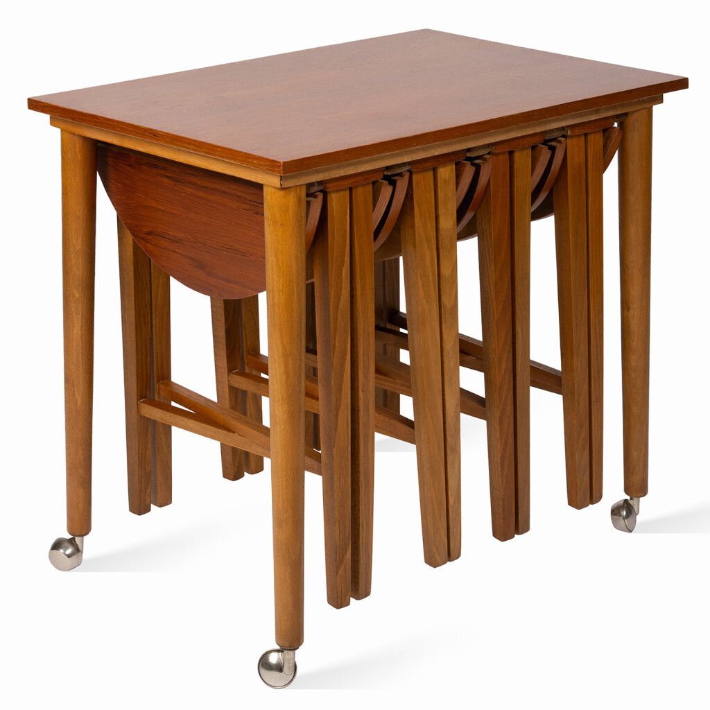 Table And Folding Chairs, 1960s photo for sale