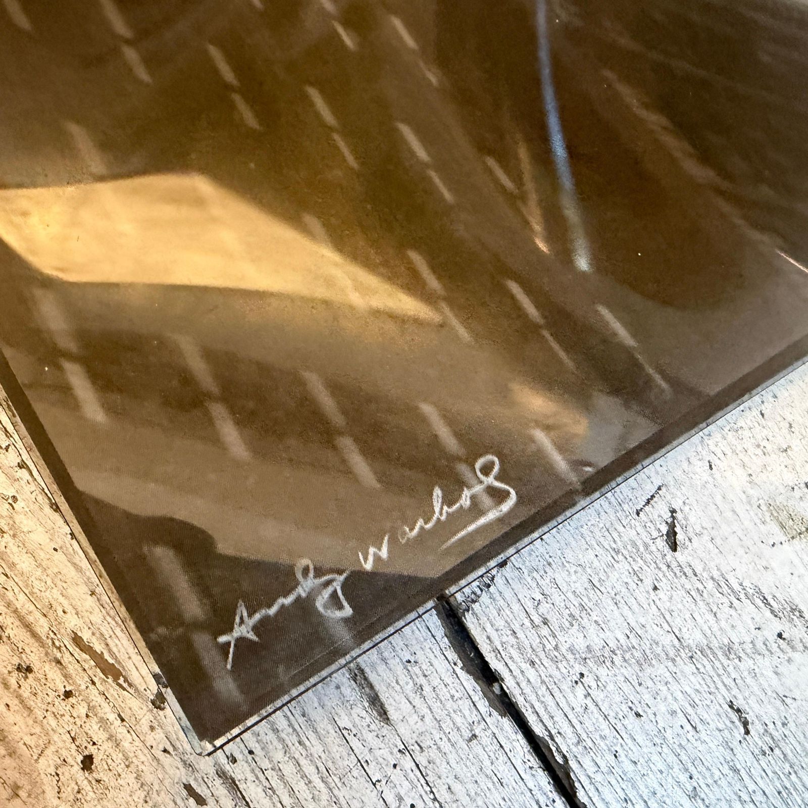 777.0 A Rare 1990s Pop Art Glass Tray New York Designed By Andy Warhol For Rosenthal photo