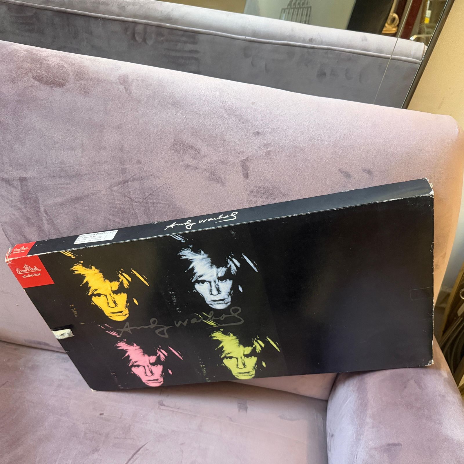 photo vinterior A Rare 1990s Pop Art Glass Tray New York Designed By Andy Warhol For Rosenthal