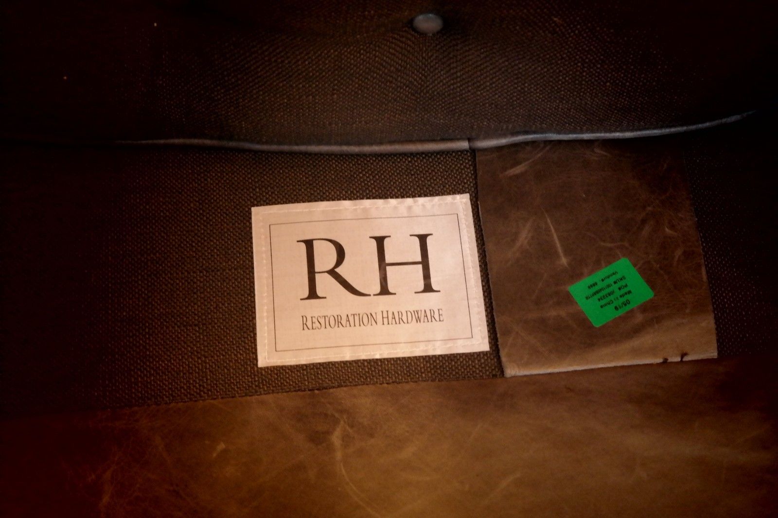 Pair Ralph Lauren Restoration Hardware Drake Cigar Leather Armchairs Graphite 🚚 photo buy