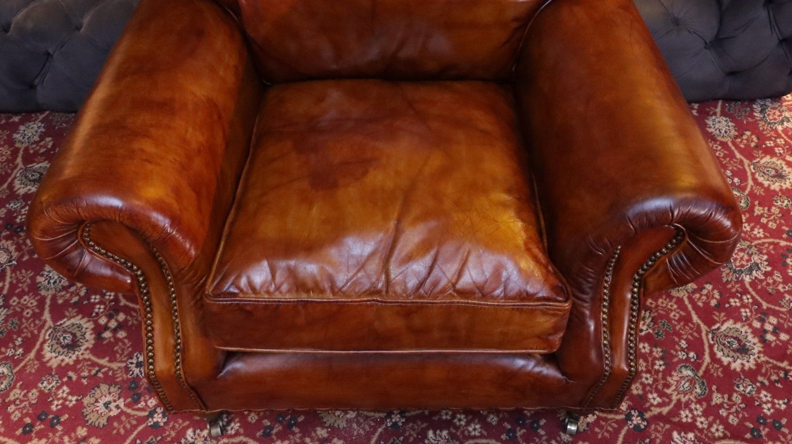 photo for sale Stunning Timothy Oulton Balmoral Cigar Club Leather Armchair Antique Whisky 🚚🚚