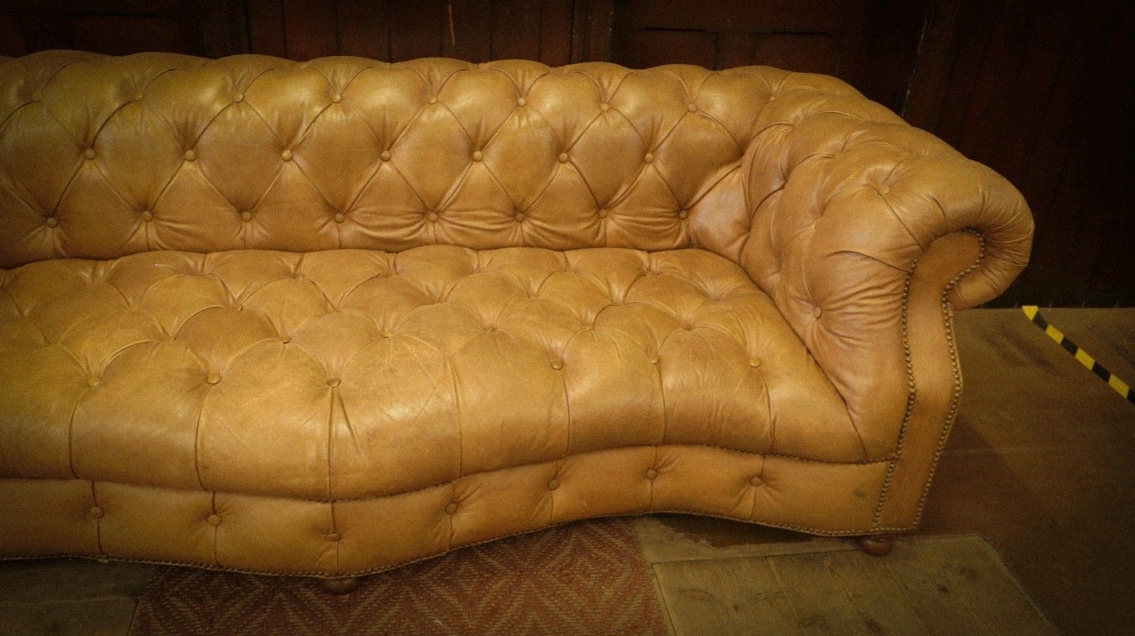 Timothy Oulton Serpentine Westminster 3 Seater Leather Sofa Safari Charcoal 🚚 photo Furniture