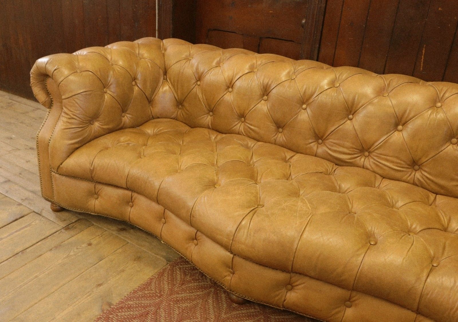 Timothy Oulton Serpentine Westminster 3 Seater Leather Sofa Safari Charcoal 🚚 photo 3000.0