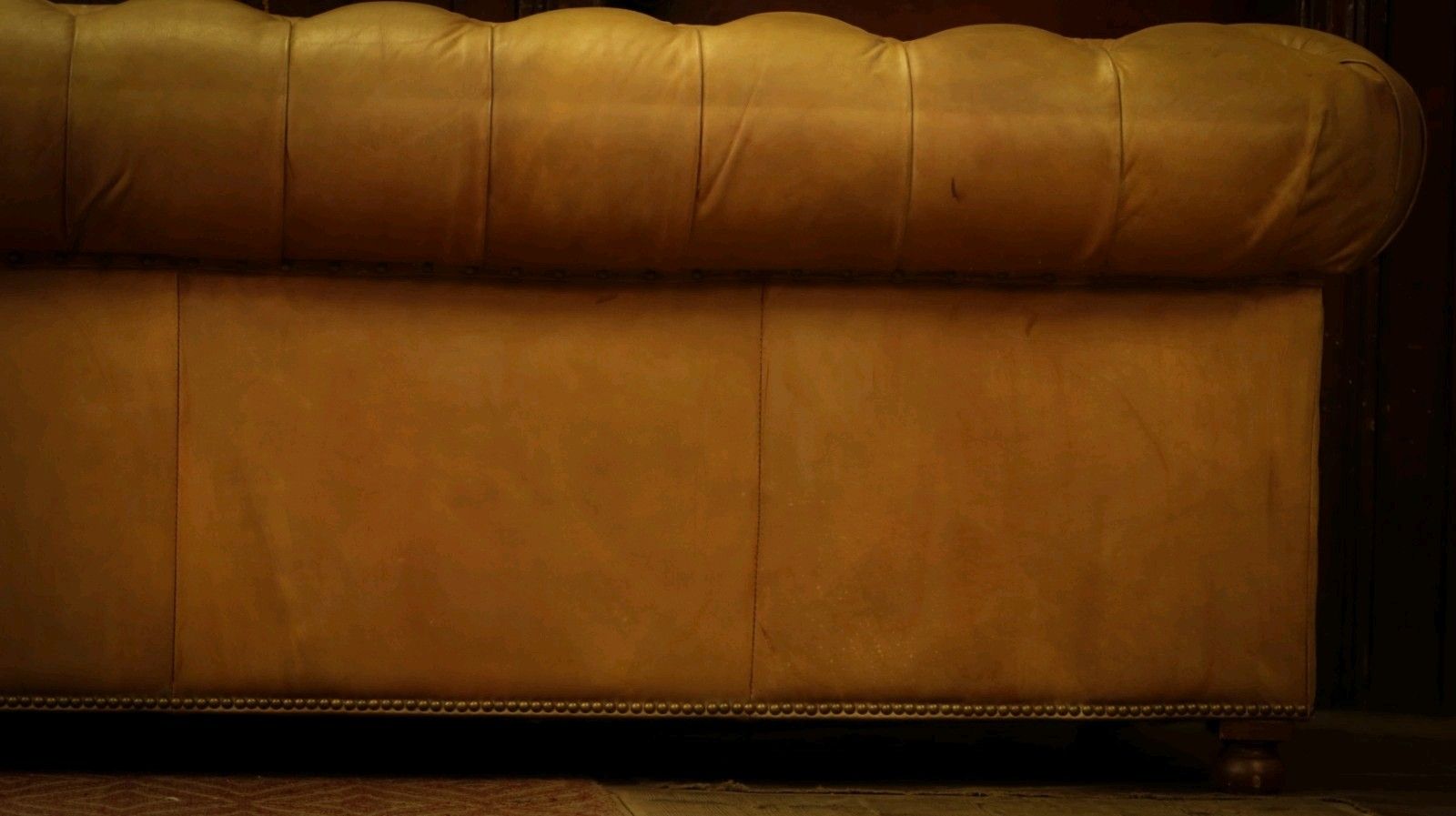 photo vintage Timothy Oulton Serpentine Westminster 3 Seater Leather Sofa Safari Charcoal 🚚