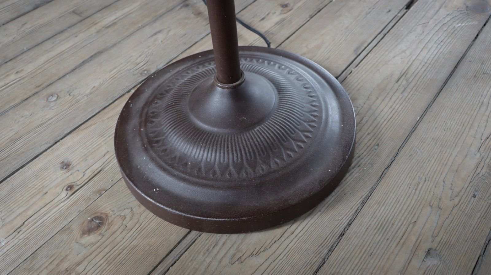 Lighting Stunning Timothy Oulton Gyro Floor Lamp With Dumb Waiter Shelf Antique Rust 🚚🚚 photo