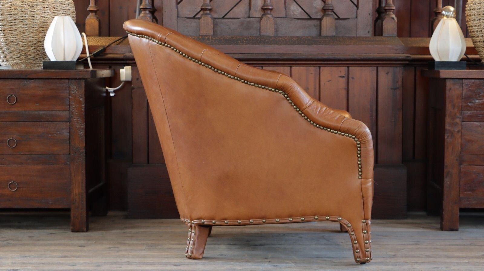 photo for sale Superb Timothy Oulton Branco Savage Tan Leather Club Library Armchair Del 🚚