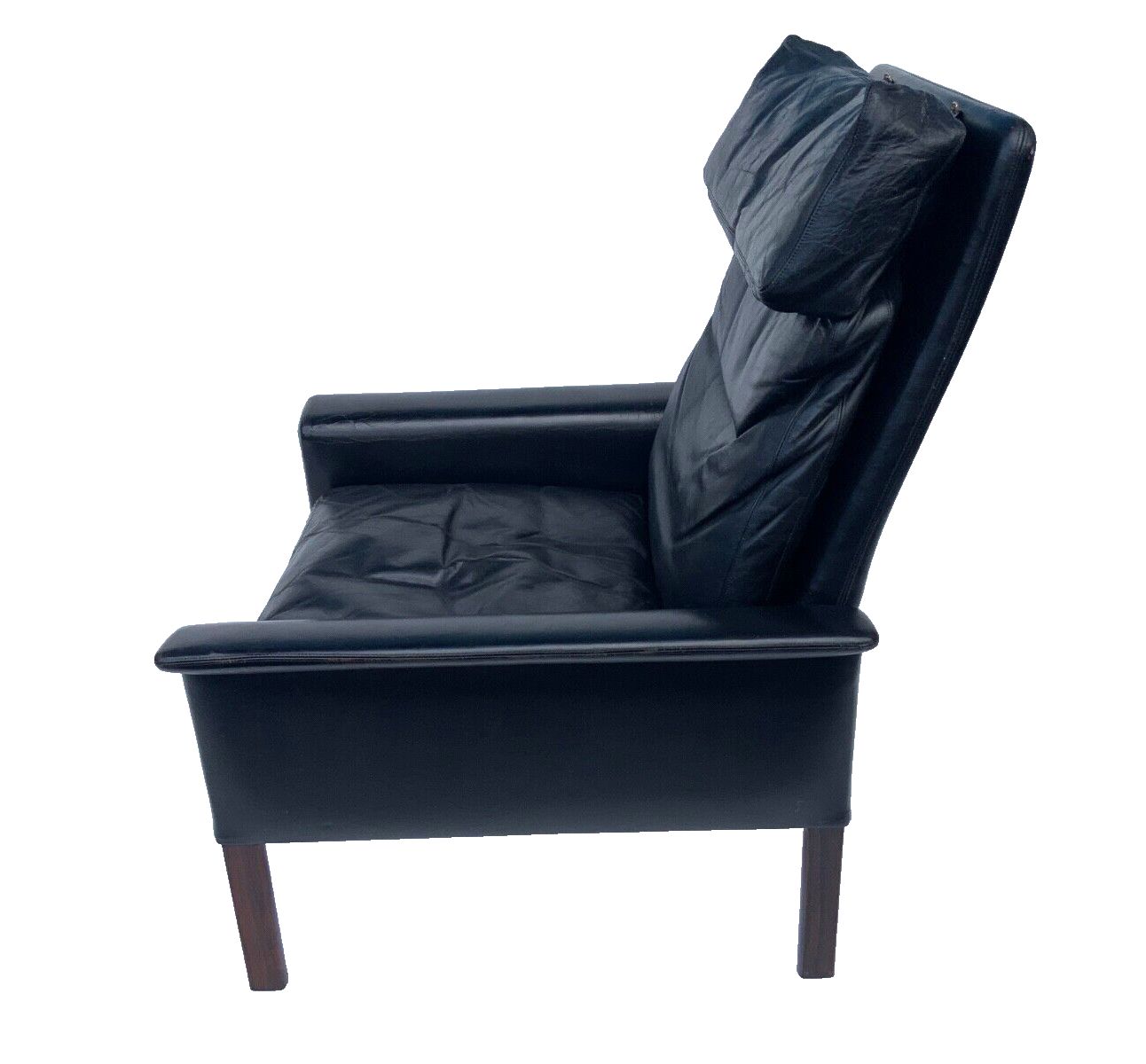 Vintage Retro Danish High Back Armchair Designed By H.Olsen Denmark 1960s photo vinterior