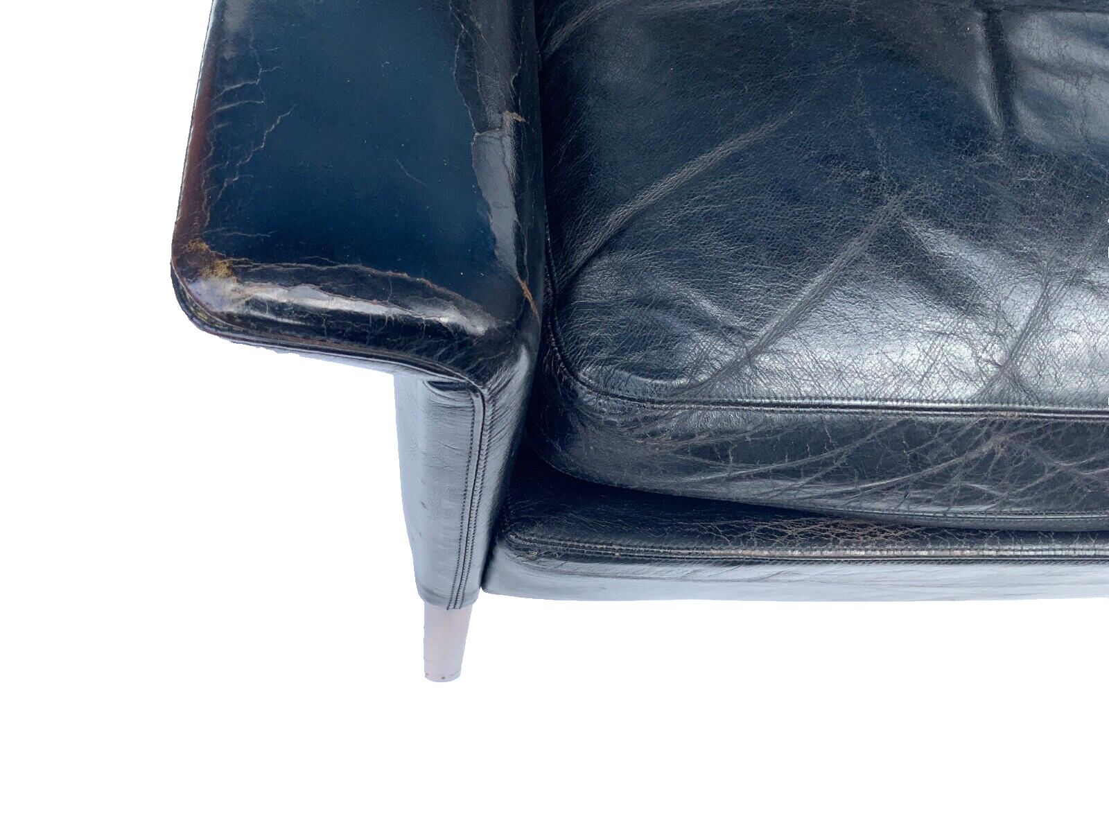 photo vinterior Vintage Retro Danish High Back Armchair Designed By H.Olsen Denmark 1960s