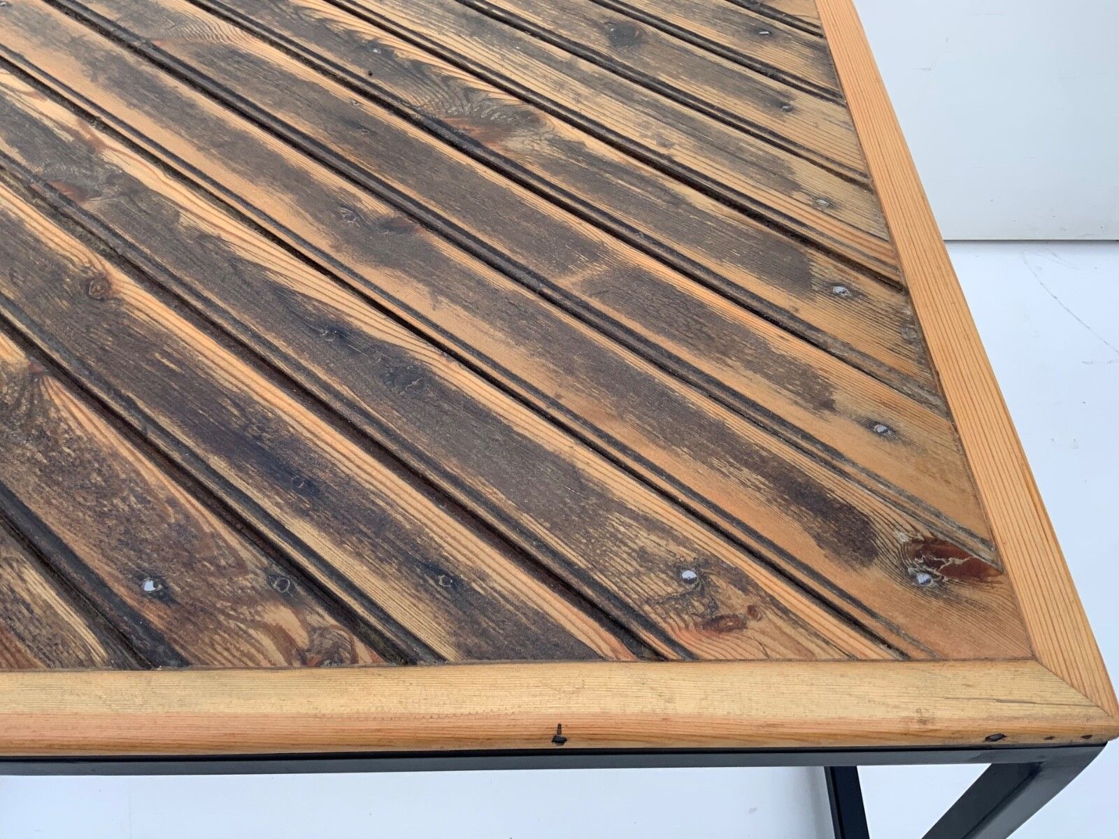 photo for sale Vintage Coffee Table Reclaimed Antique 1800s Pine Table Top, Cottage Style