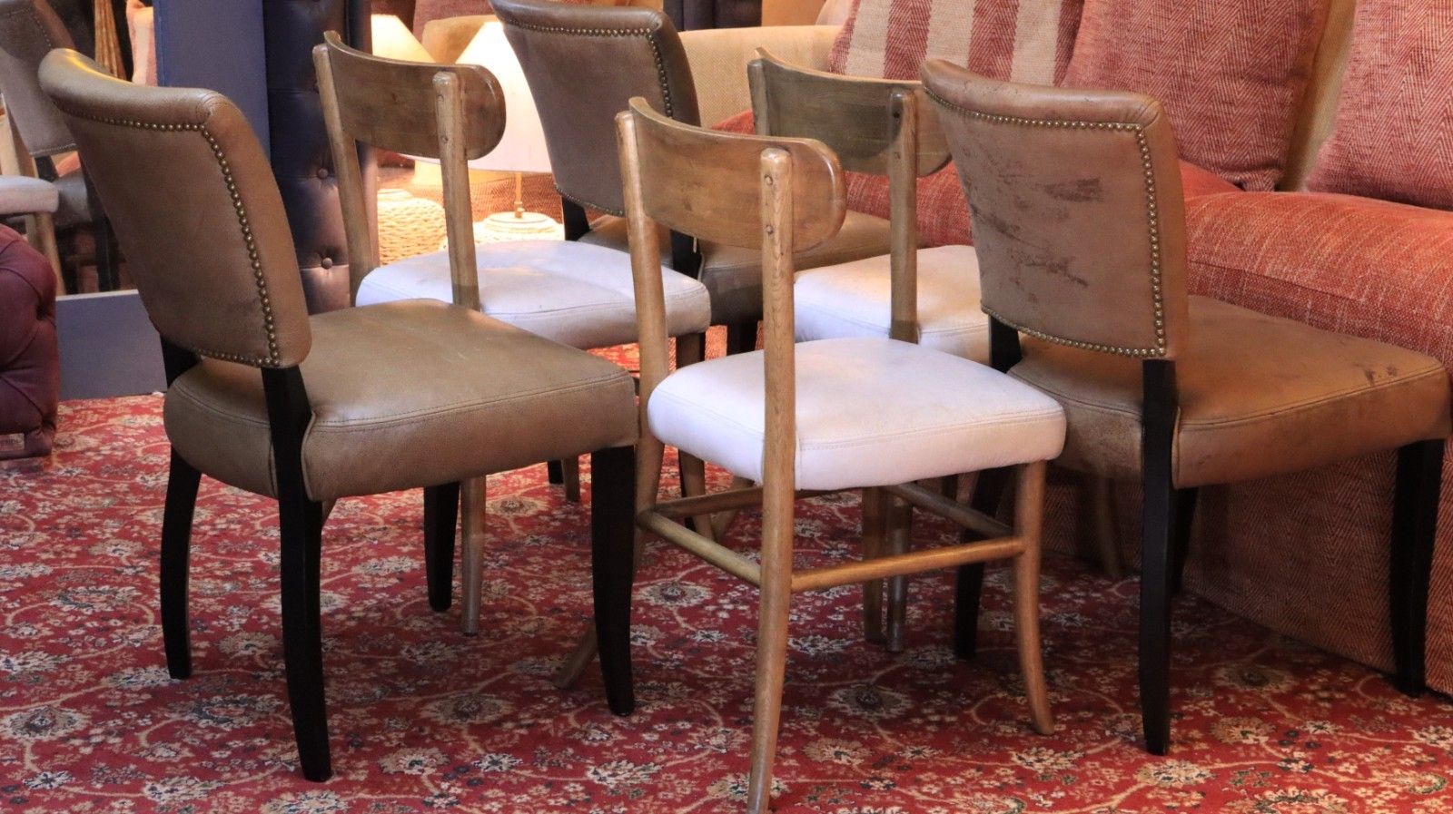 Superb Timothy Oulton Mimi & Sansa Leather Dining Chairs X 6 Delivery Availabl🚚 photo 1000.0