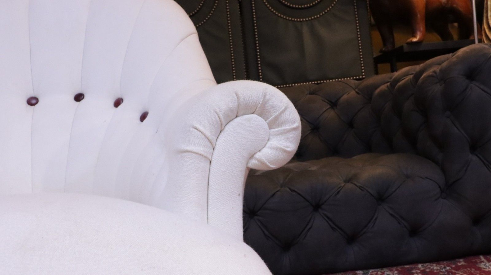photo for sale John Sankey Baudelaire Classic Slipper Accent Armchair Linen White Rrp£3500 🚚🚚