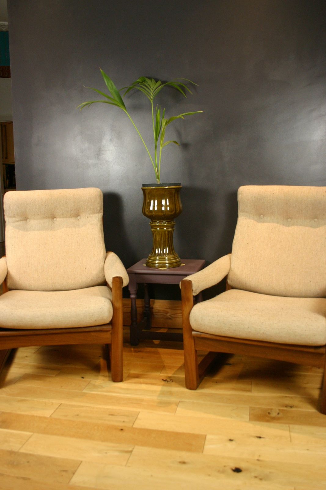 photo buy Pair Of Mid Century Guy Rogers ‘Virginia’ Teak Armchairs, 1960s