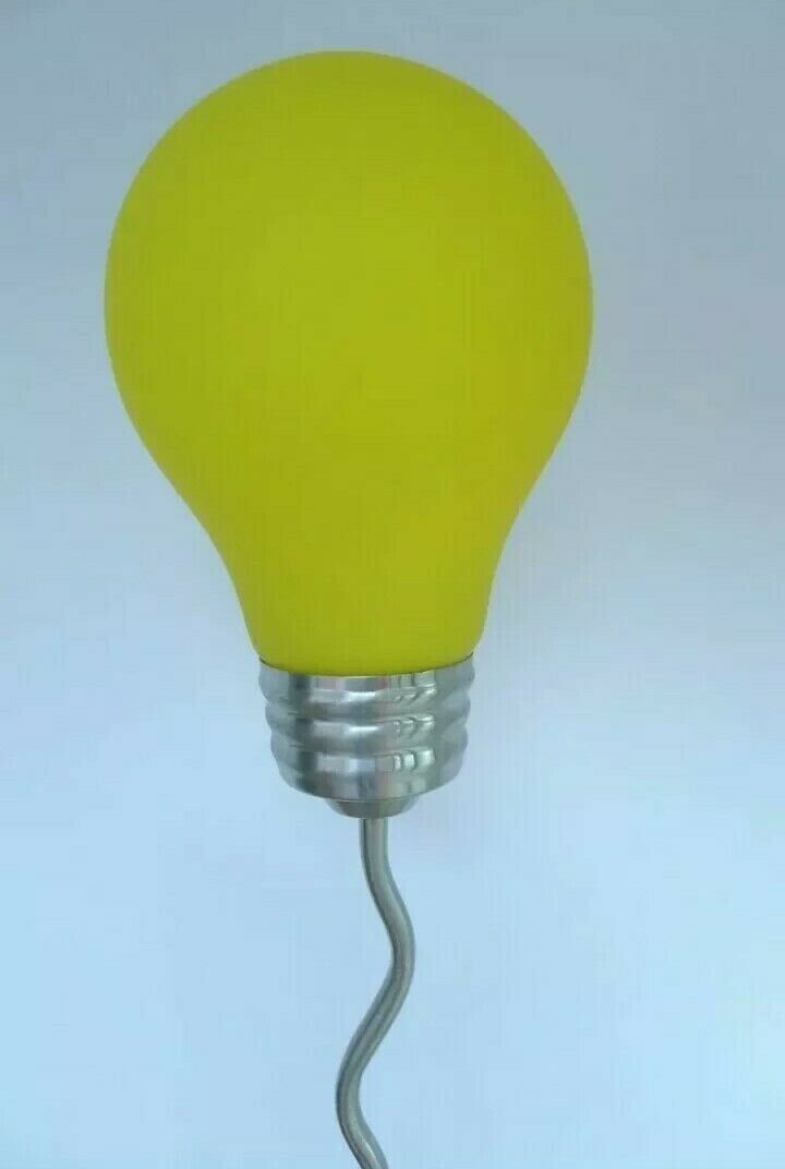 Vintage Retro Pop Art Floor Standing Lamp Giant Oversized Light Bulb Shaped Lamp photo for sale