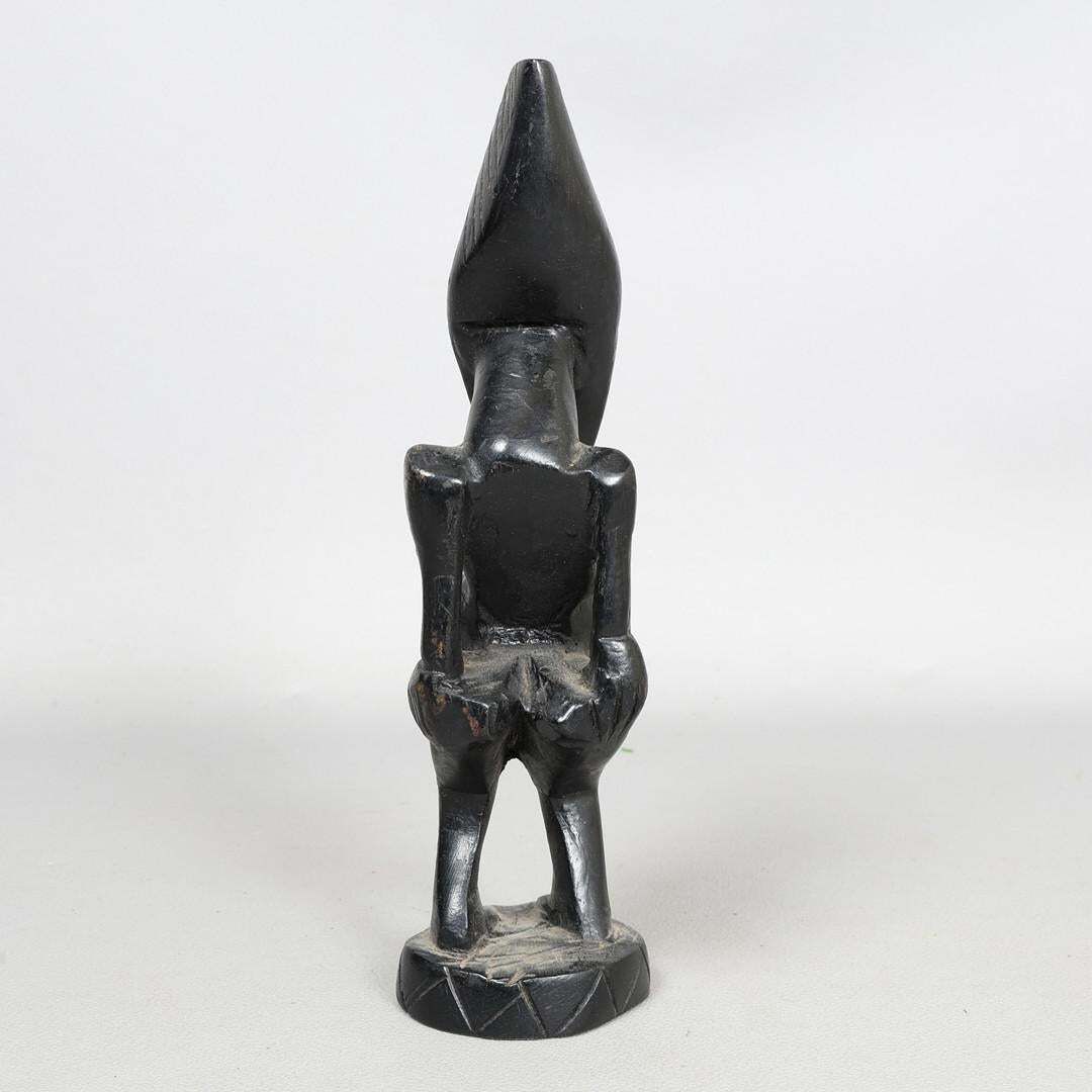 Decorative African Carved Hardwood Figure, Abstract Man Tribal Sculpture photo vinterior