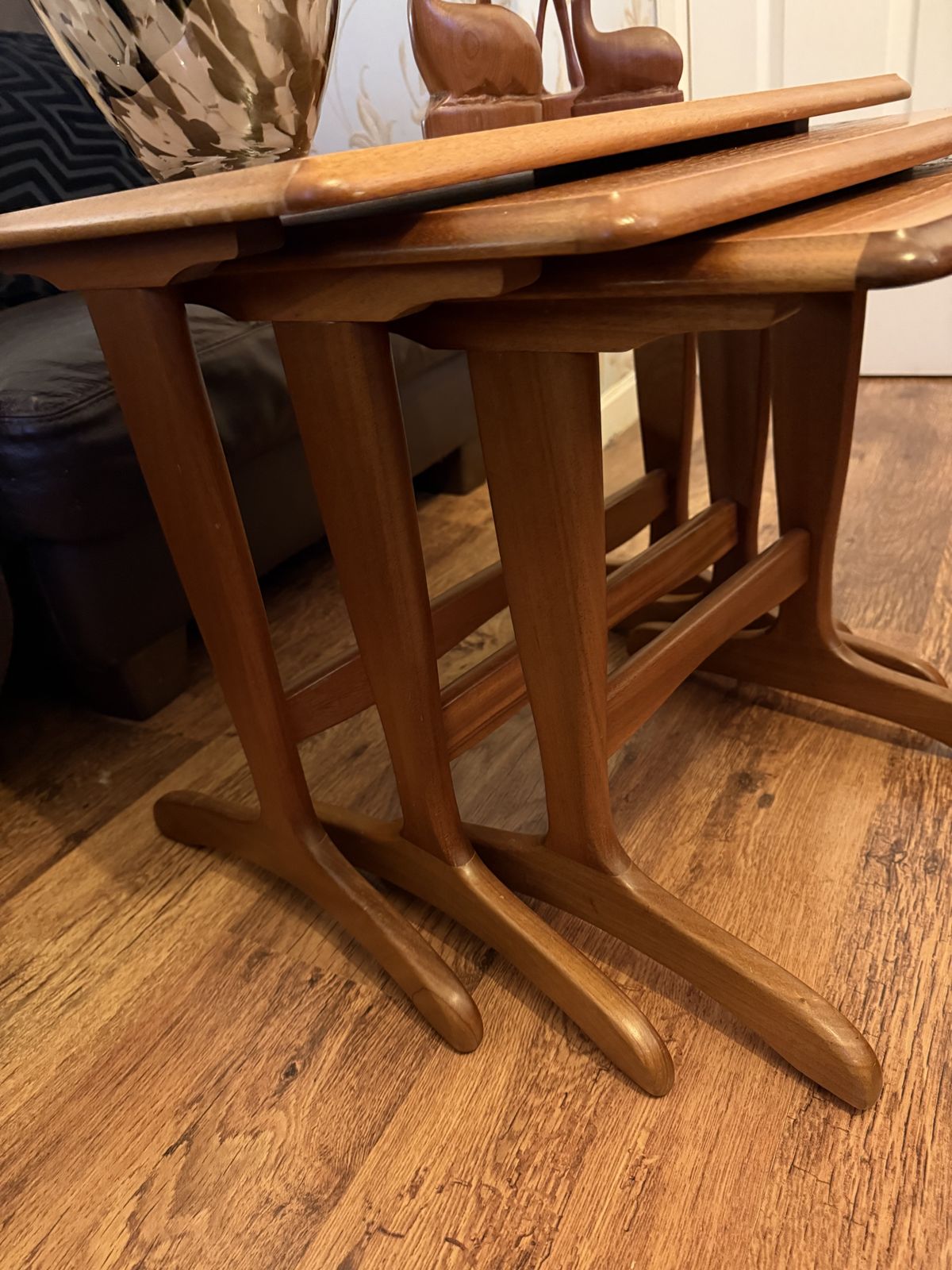photo furniture Vintage Mid Century Teak Nest Of Tables – 1960s / 70s
