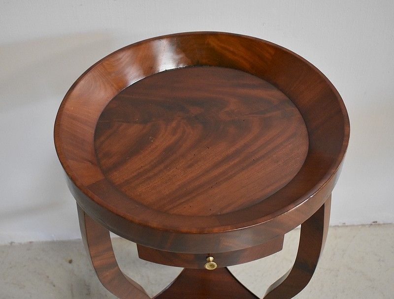 Restoration Pedestal Mahogany Middle 19th photo furniture