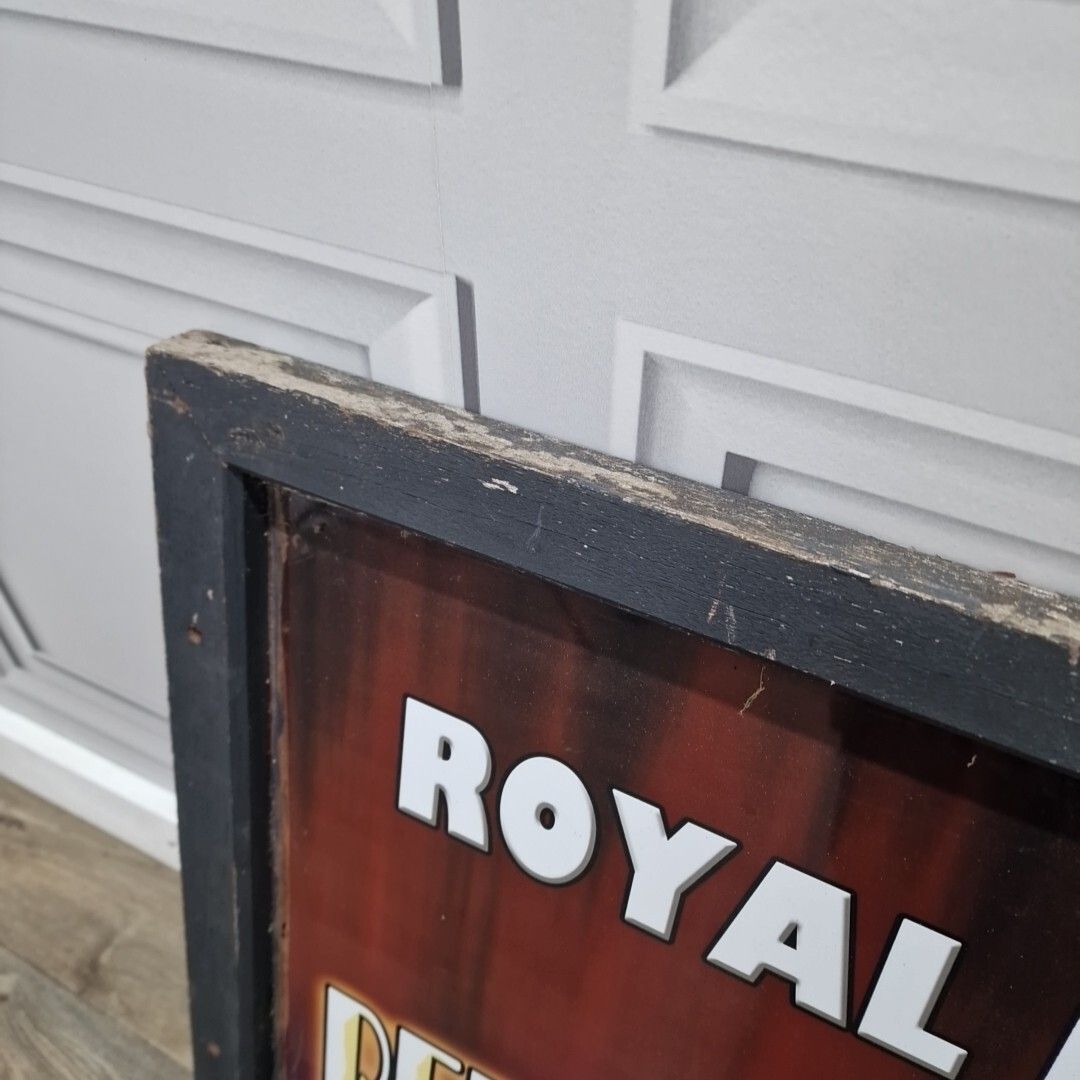 Retro Royal British Legion Sign Memorabilia Man Cave Pop Art Beeston Cabaret photo vinterior
