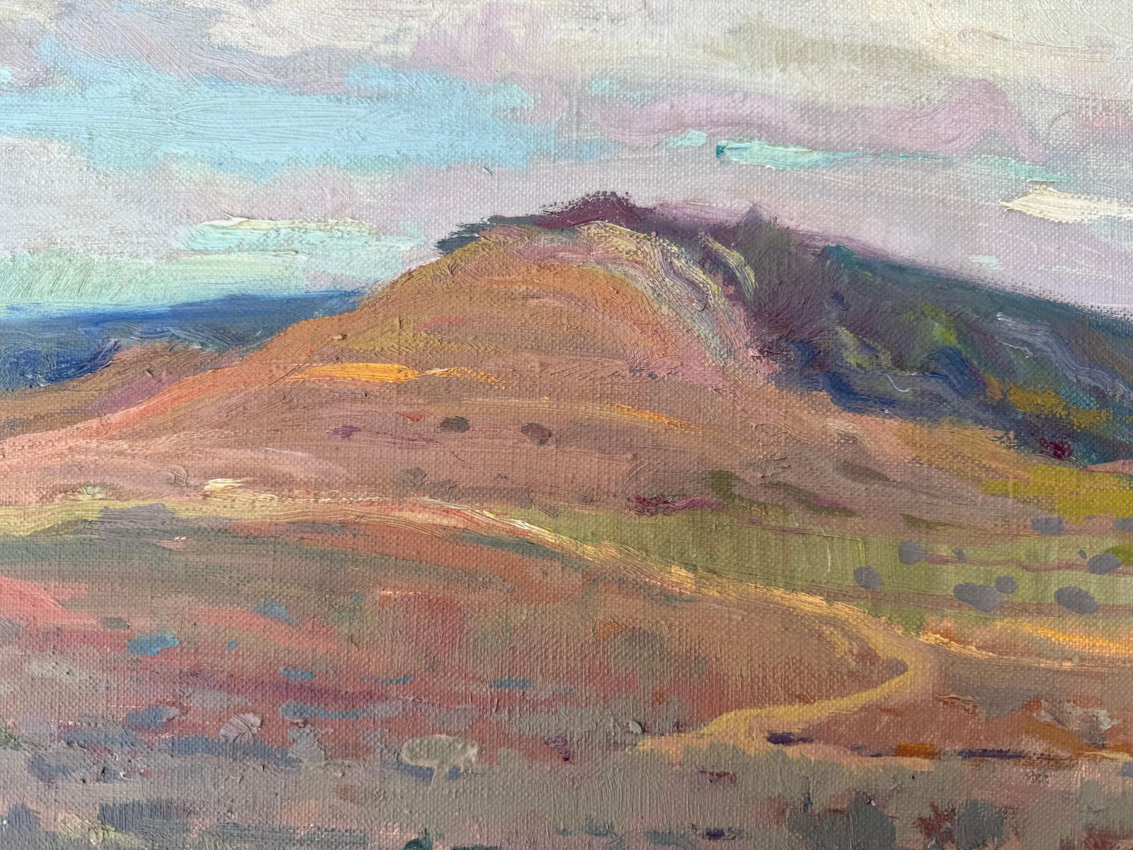 Antonio Sala Herrero – Los Monegros – España – Europa – Paisaje – Pintura Al óleo Sobre Lienzo – Ca. 1970 photo Kunst