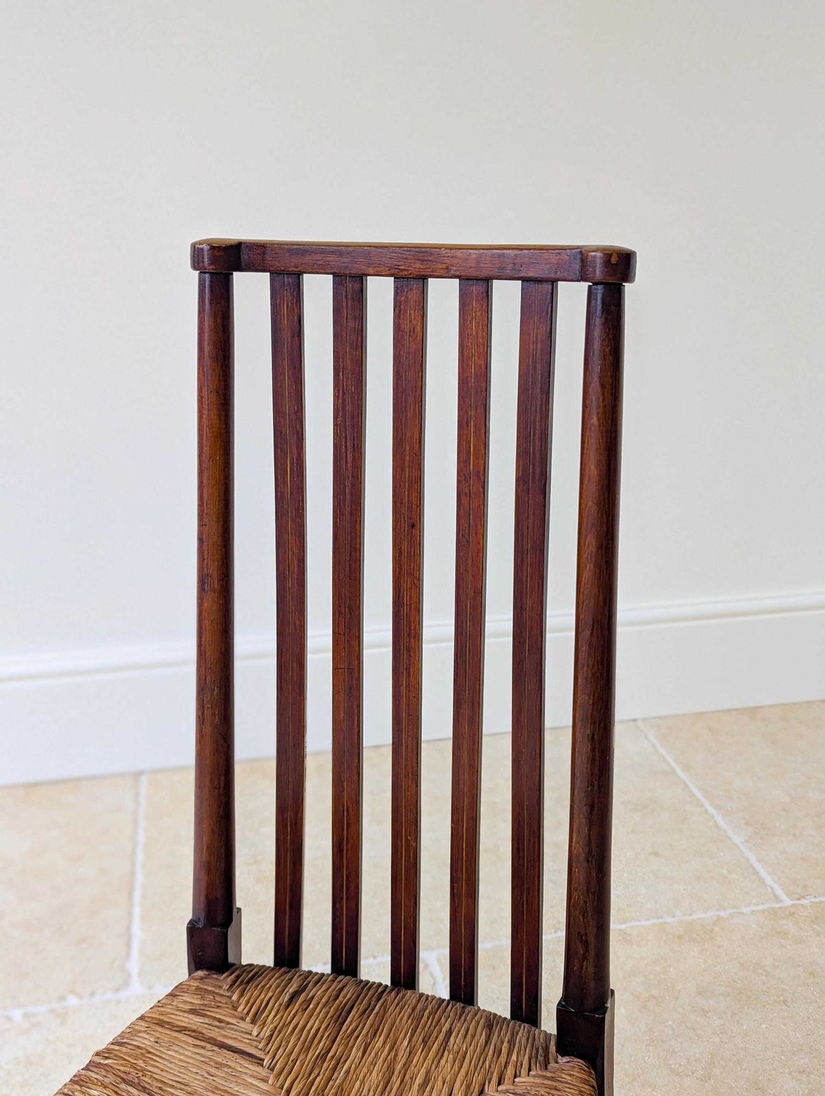Antique Arts & Crafts Mahogany Side Chair C.1900 photo vinterior