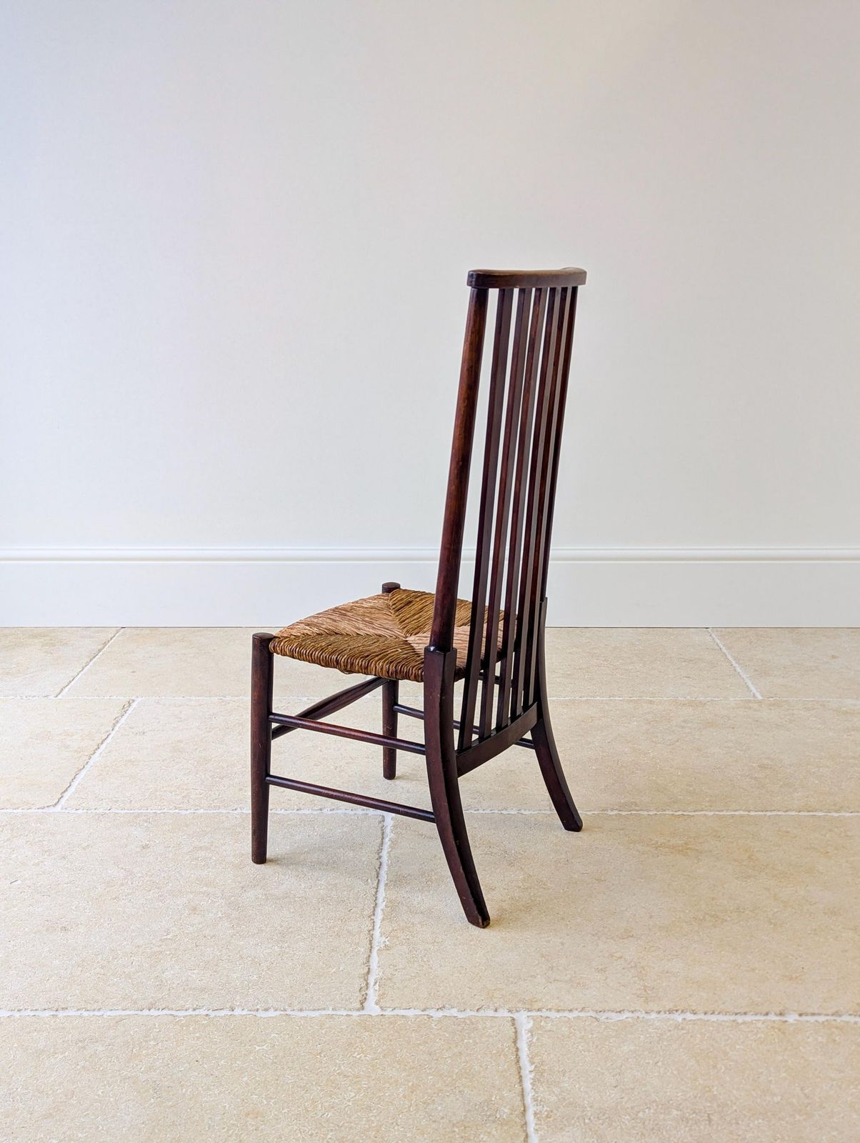 photo vintage Antique Arts & Crafts Mahogany Side Chair C.1900