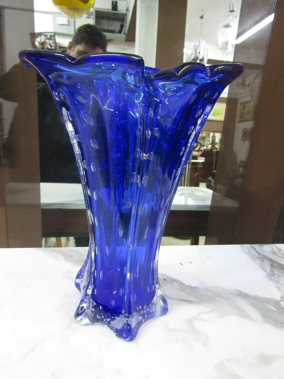 Murano Glass Vase, 1970s, 1960s photo for sale
