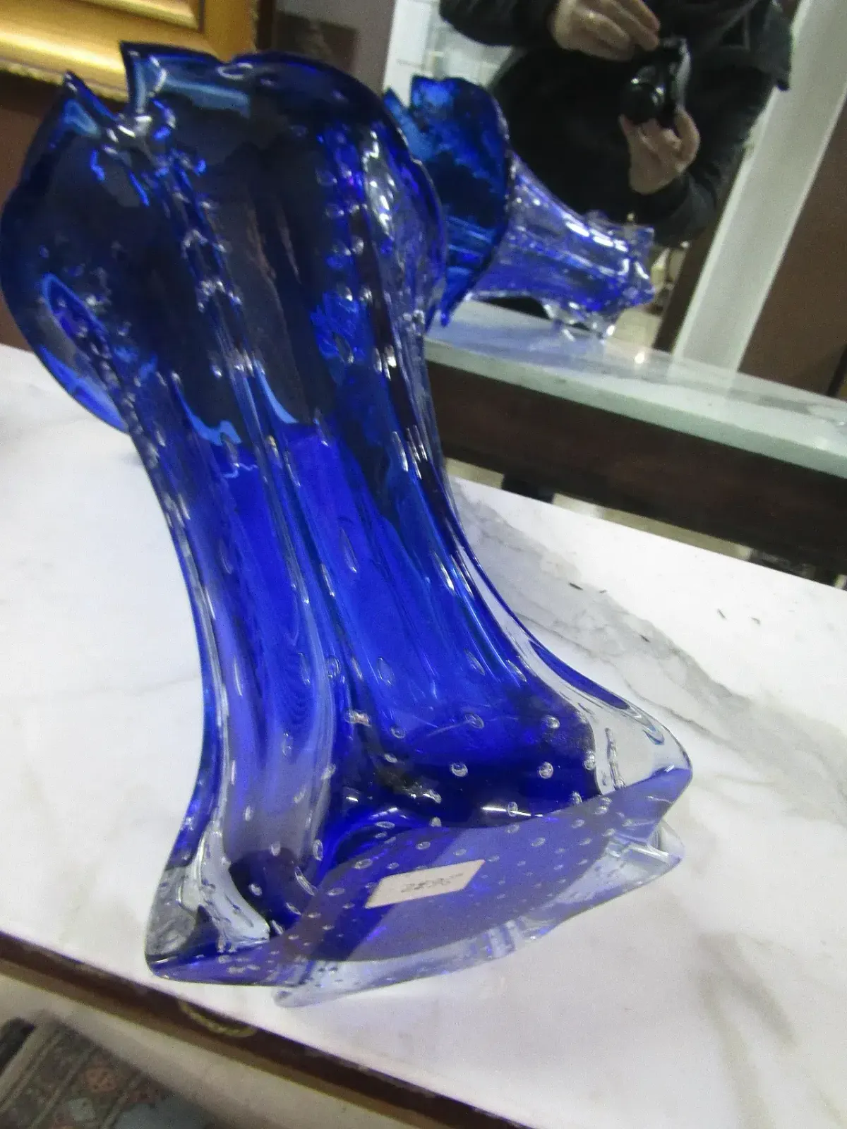 Murano Glass Vase, 1970s, 1960s photo vinterior