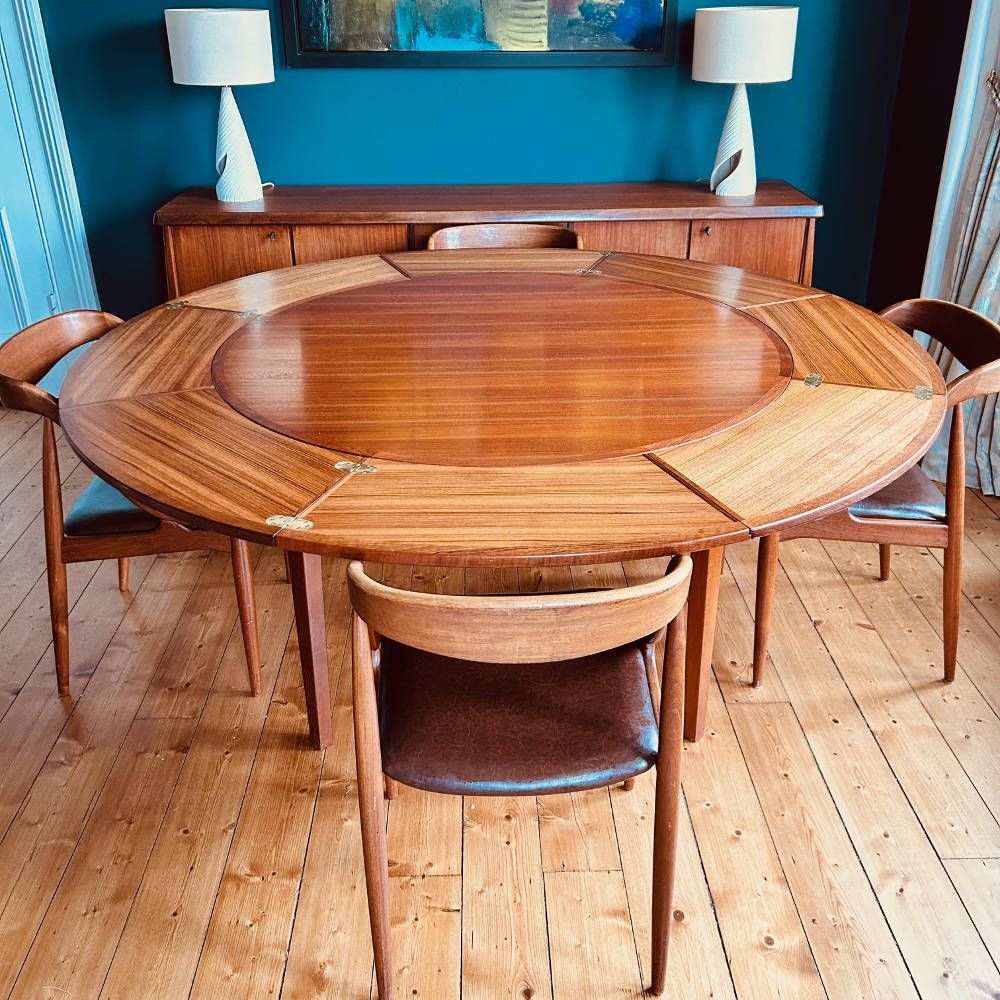 Teak Extending Dining Table — Danish C.1960s