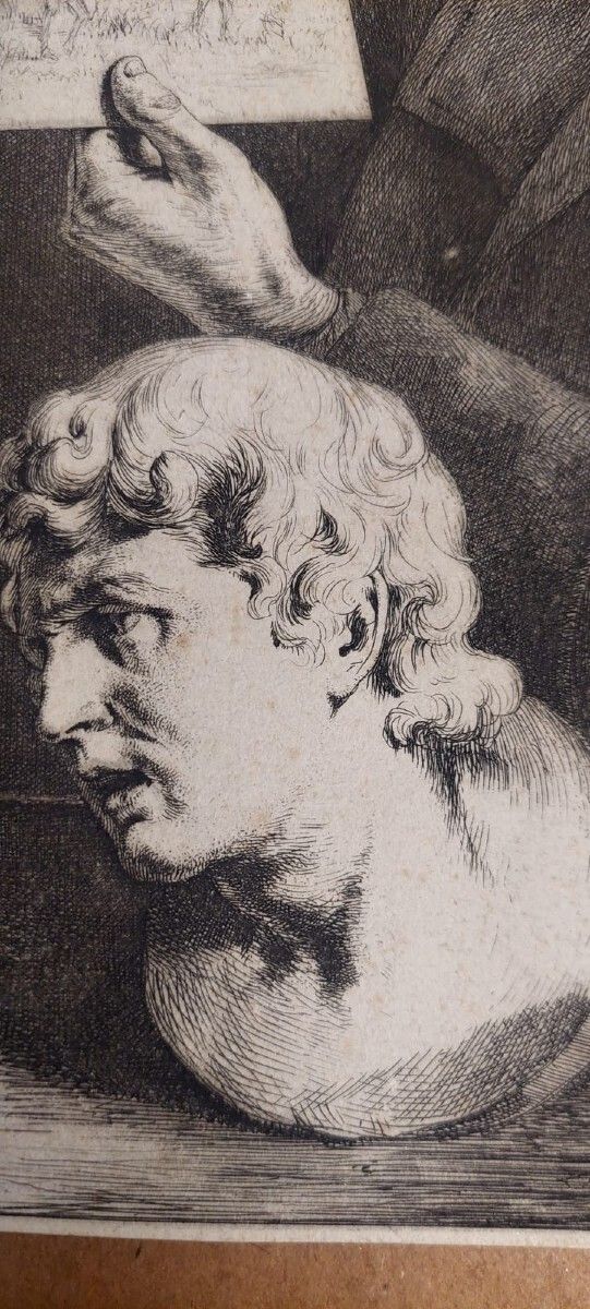 Self Portrait Of Jean Jacques De Boisseau, 1796. Very Rare. Etching Printed On Laid Paper. photo Art