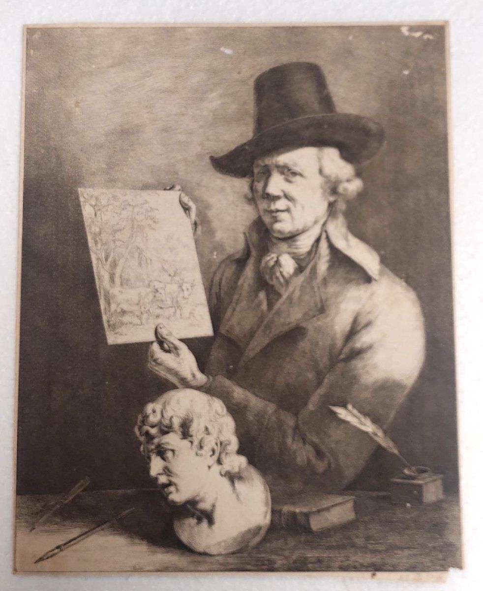 Self Portrait Of Jean Jacques De Boisseau, 1796. Very Rare. Etching Printed On Laid Paper. photo 261.0