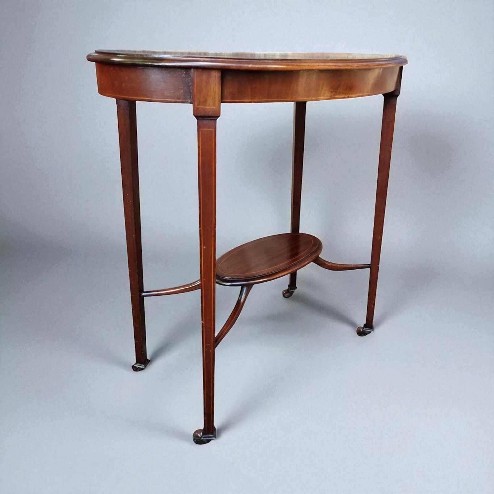 Antique Edwardian Occasional Table / Mahogany Veneer / C.1910 photo furniture