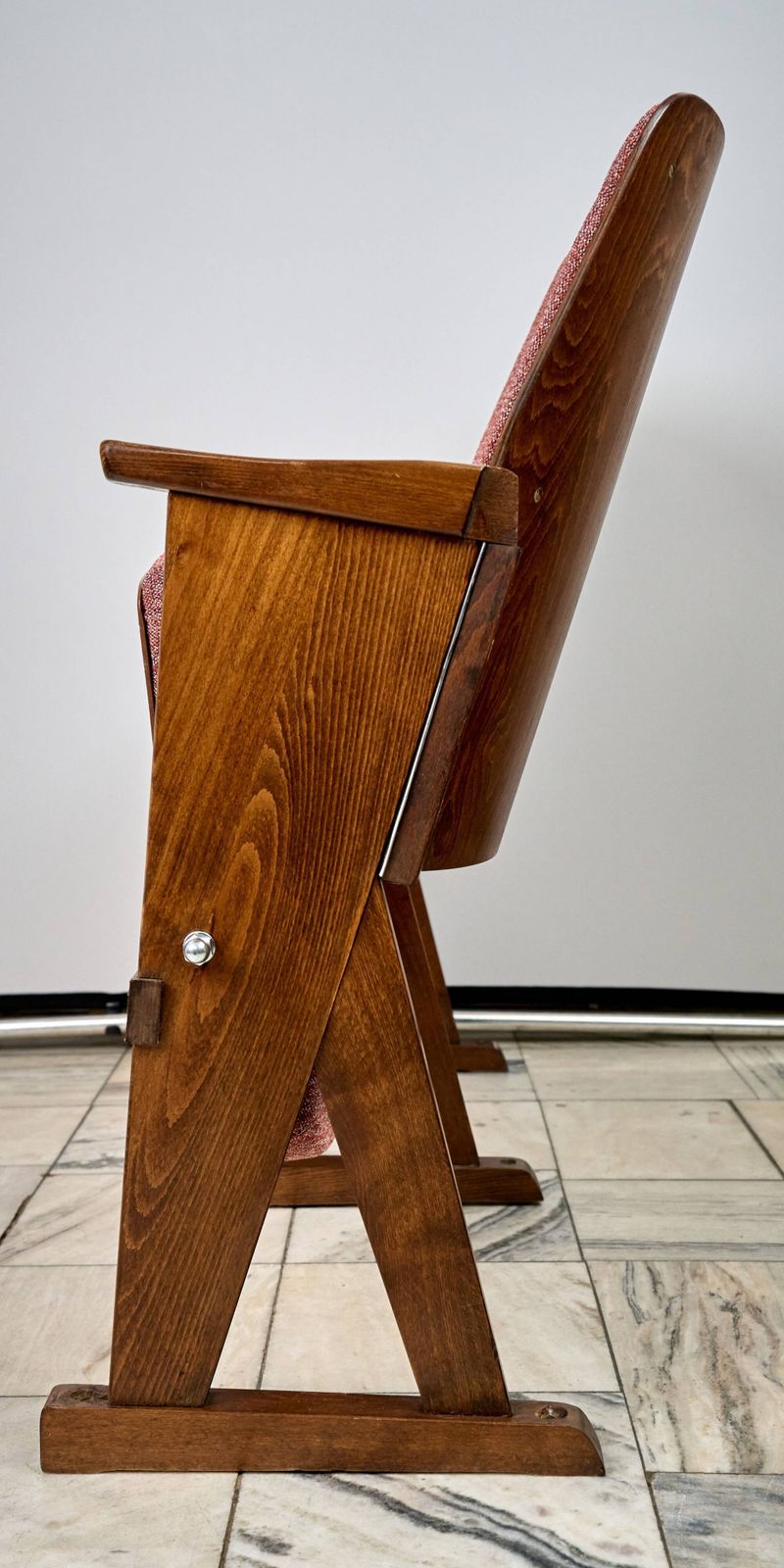 521.0 Page 1 Of 15 Vintage Red Folding Cinema Chairs, 1970s Czechoslovakia photo