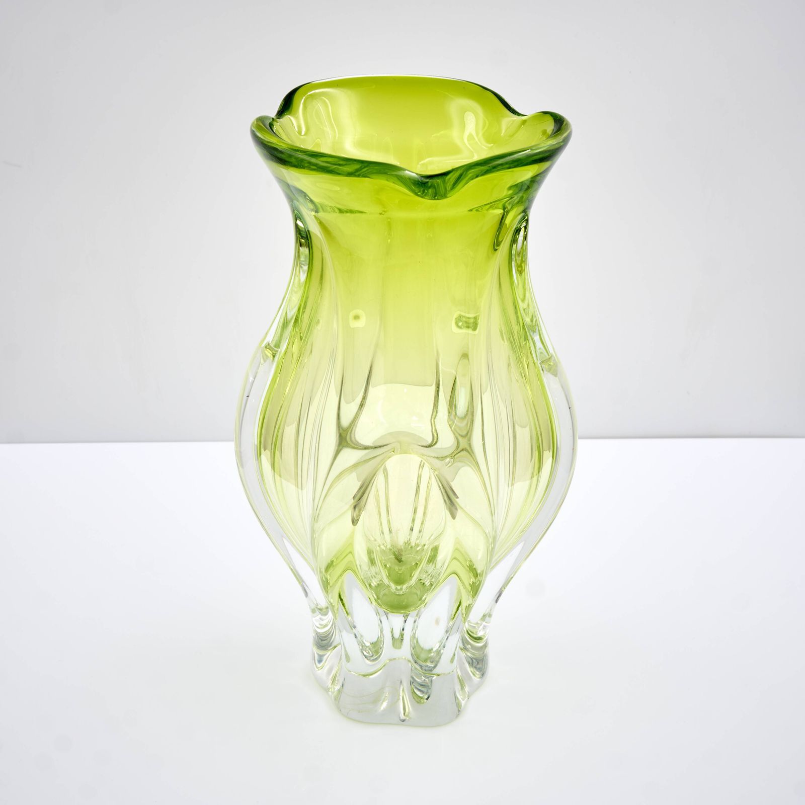 Vintage Art Glass Vase By Josef Hospodka, Czechoslovakia 1960s photo for sale