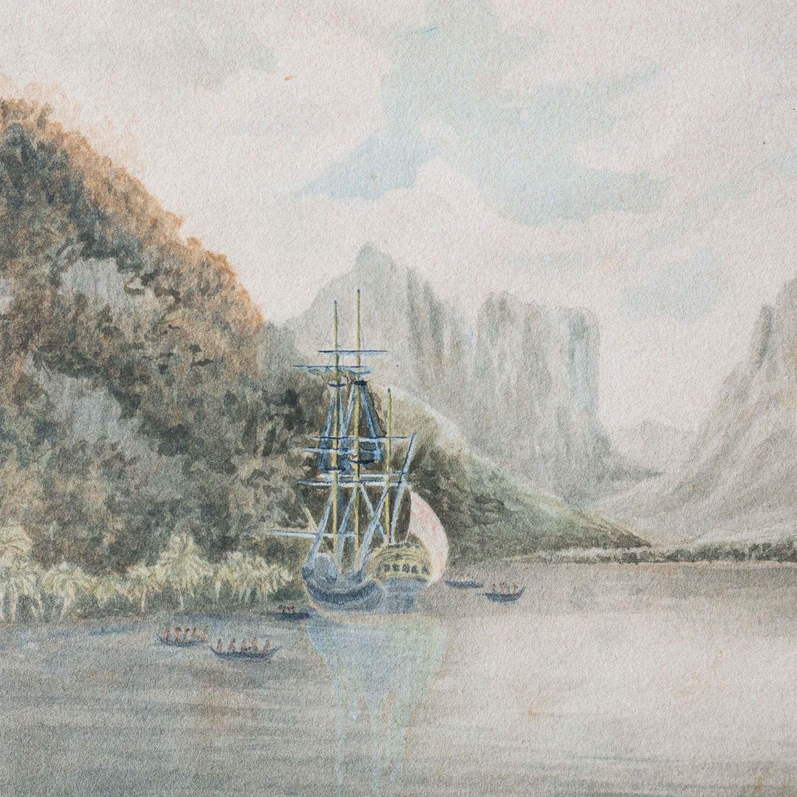 Taloo Harbour Tahiti Missionaries – Naar Michael Angelo Rooker photo for sale