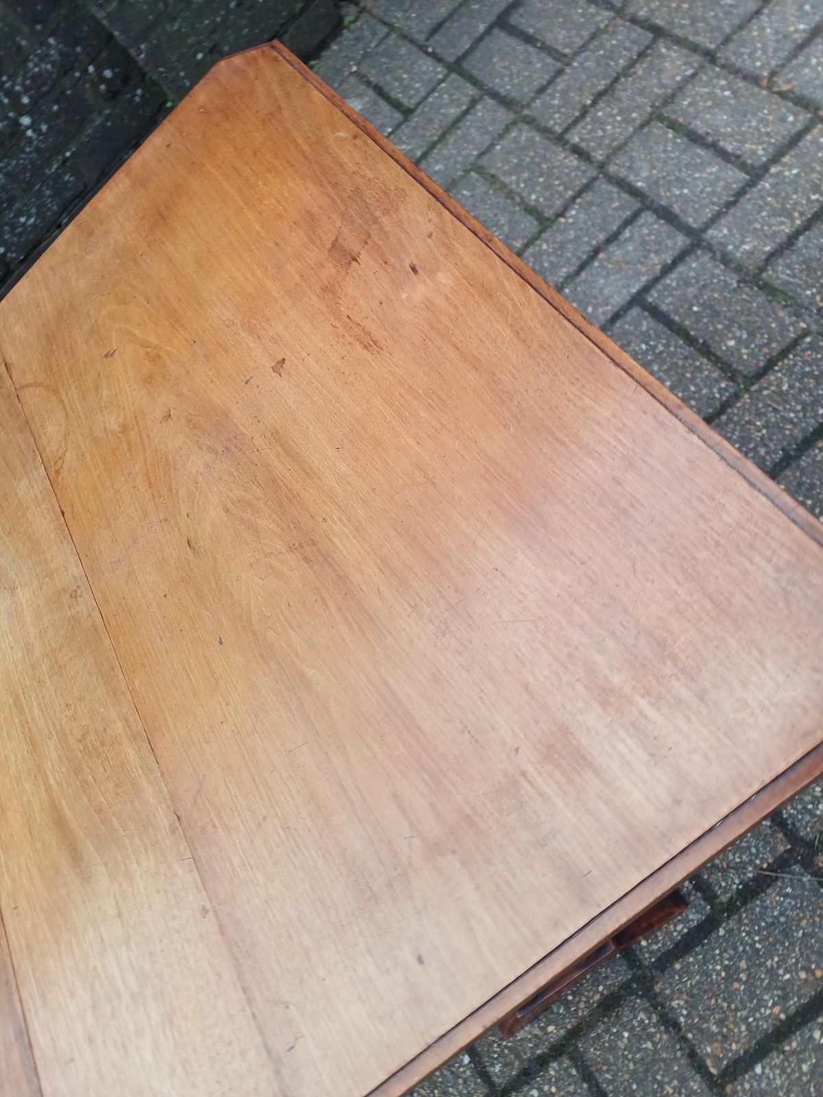 photo furniture Victorian Mahogany Sutherland Table Drop Leaf Occasional Side Table Sofa Table Turned Base Brass Porcelain Castors Antique