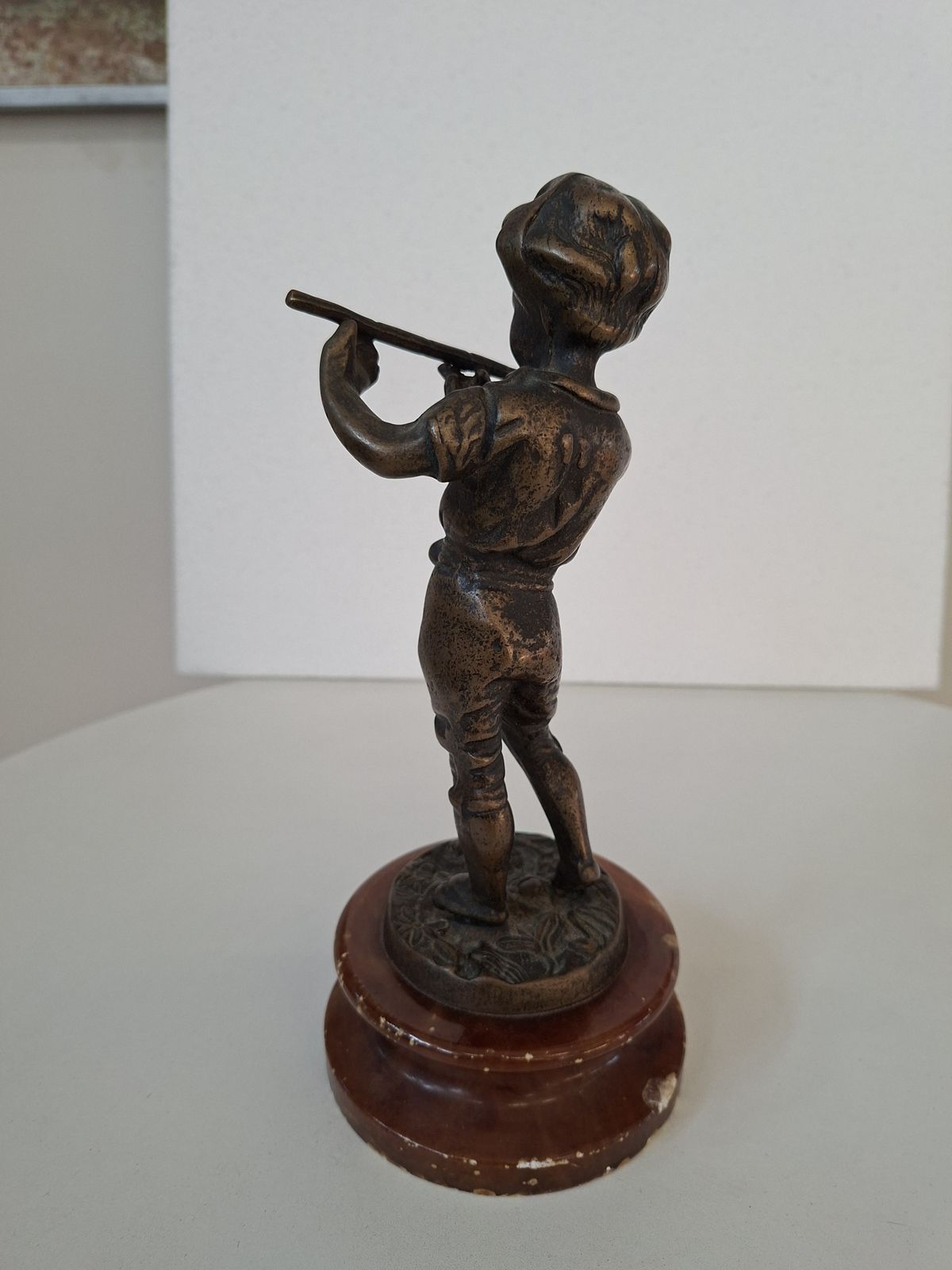 Scultura In Bronzo "Il Giovane Pifferaio" photo buy
