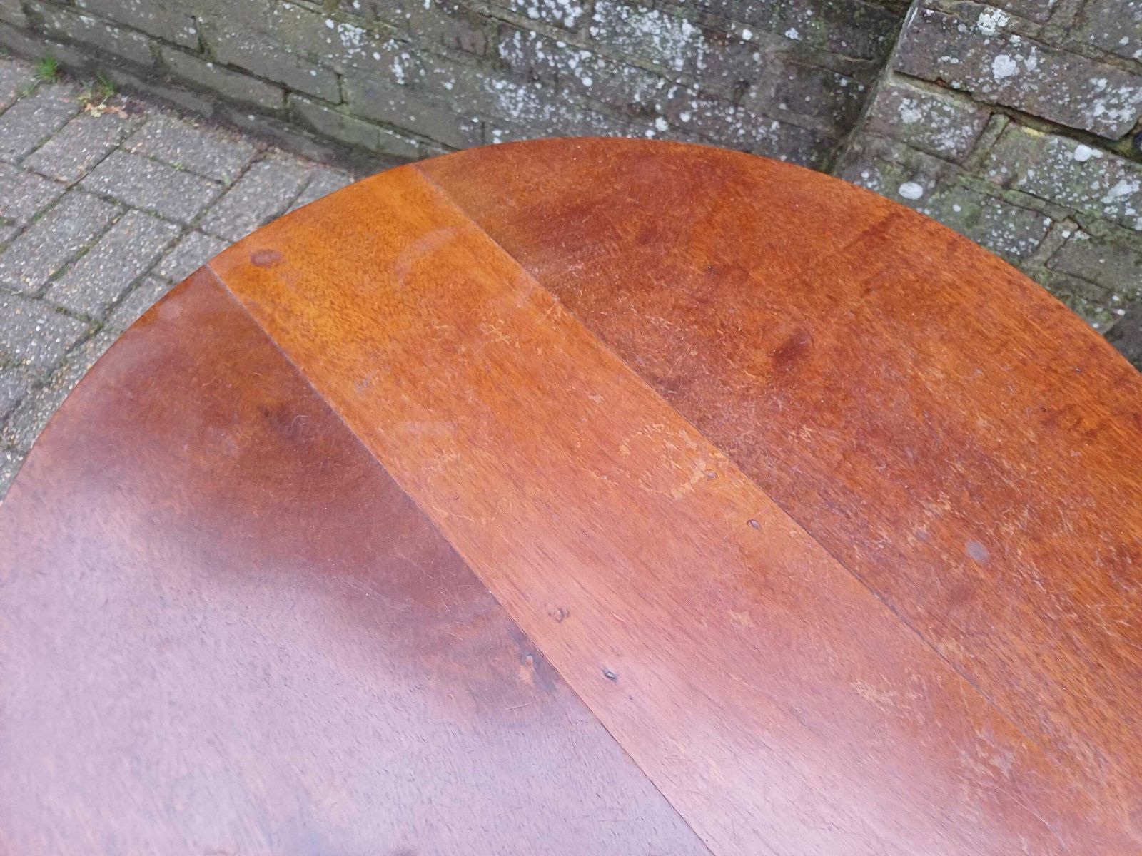 Furniture Victorian Mahogany Occasional Side Wine Table Round Top Turned Column Tripod Base Antique Lamp Plant Stand Bedside Table photo