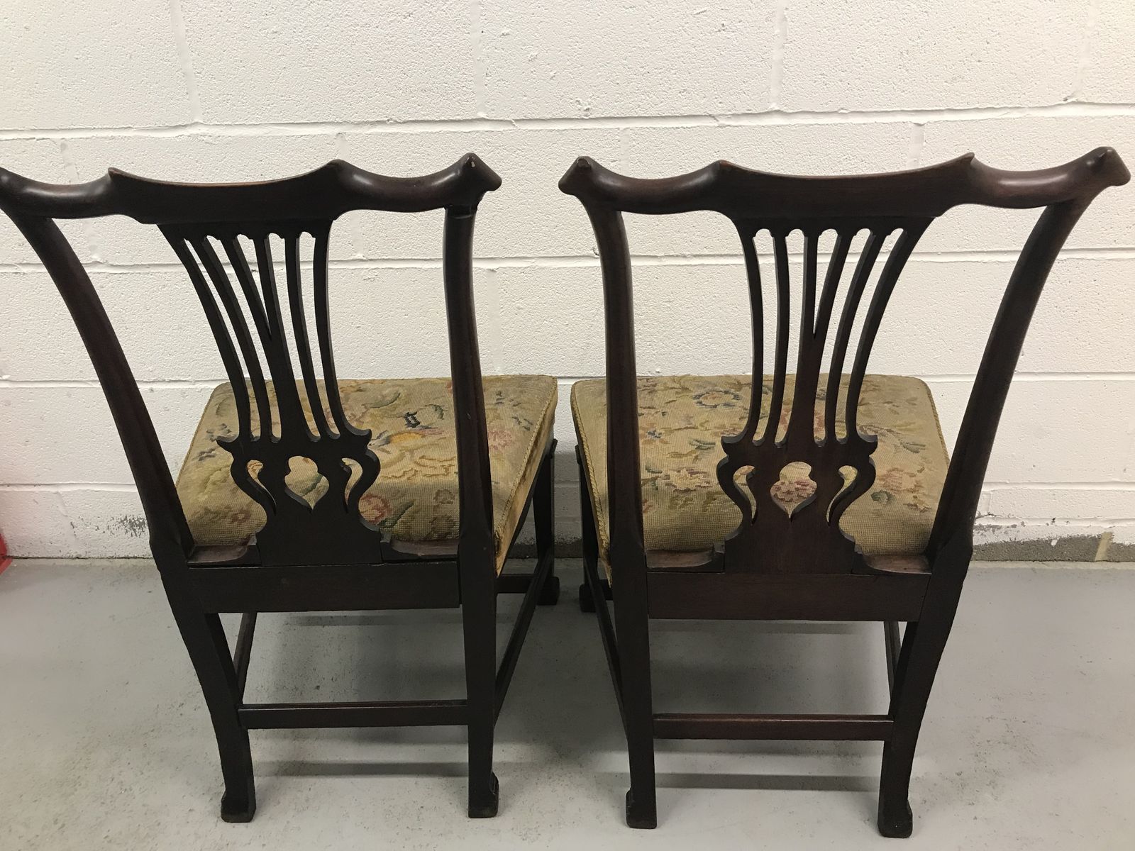 Pair Of Mid 18th Century Mahogany Side Chairs . photo 1500.0